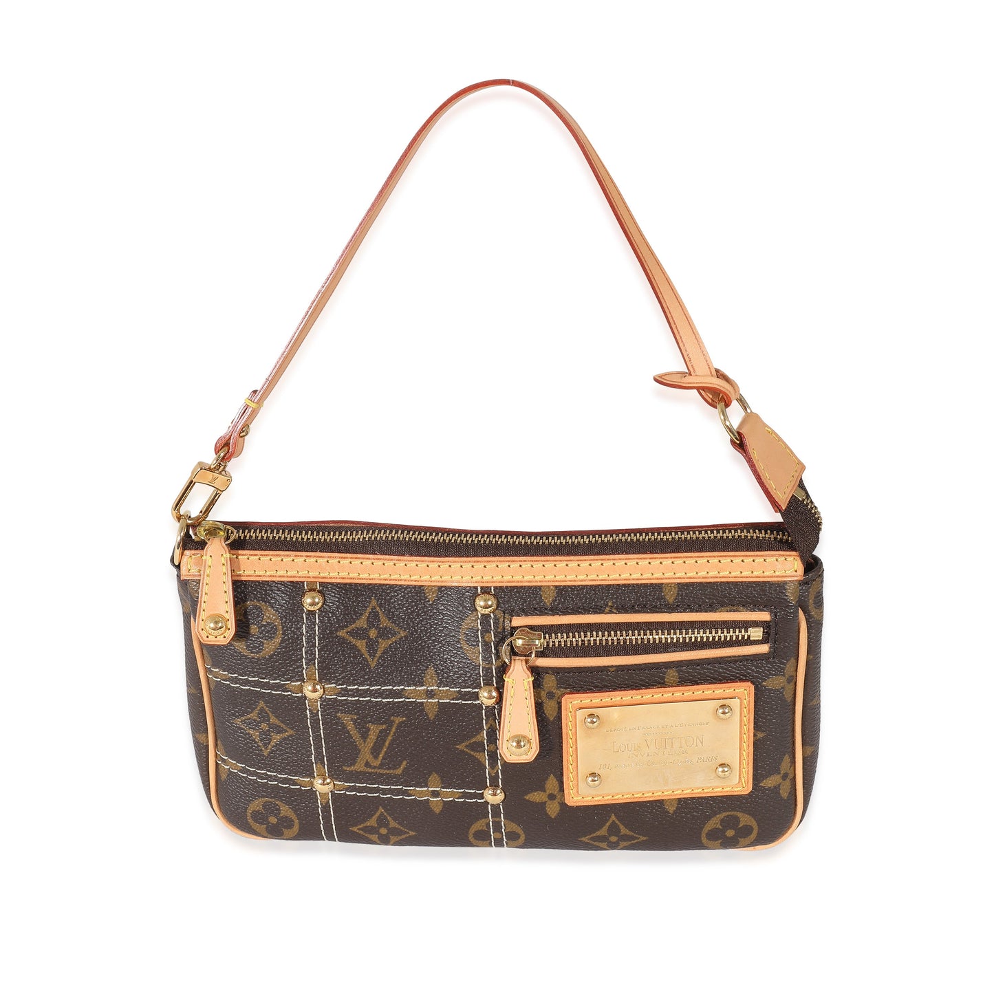 Louis Vuitton Louis Vuitton Monogram Canvas Riveting Pochette