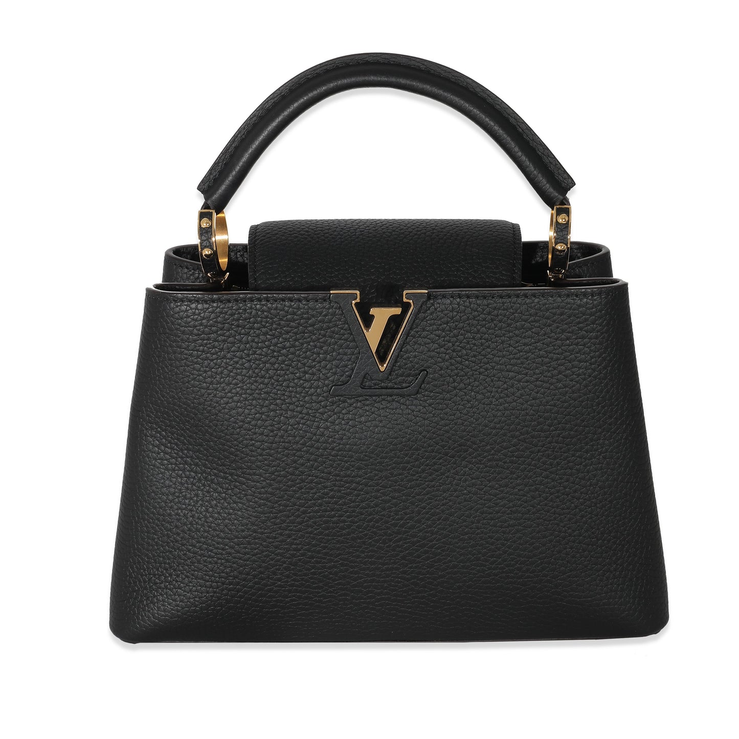 Louis Vuitton Louis Vuitton Black Taurillon Capucines BB