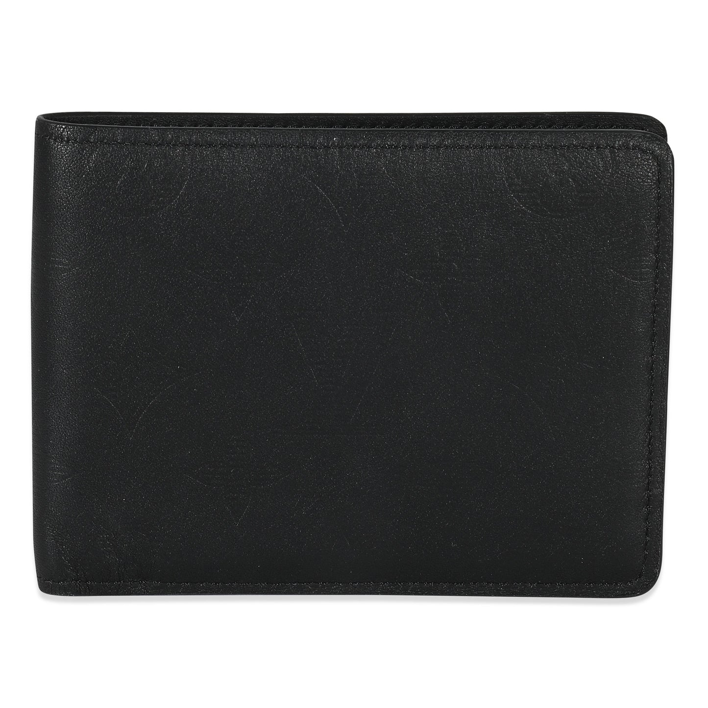 Louis Vuitton Black Monogram Shadow Calfskin Multiple Wallet