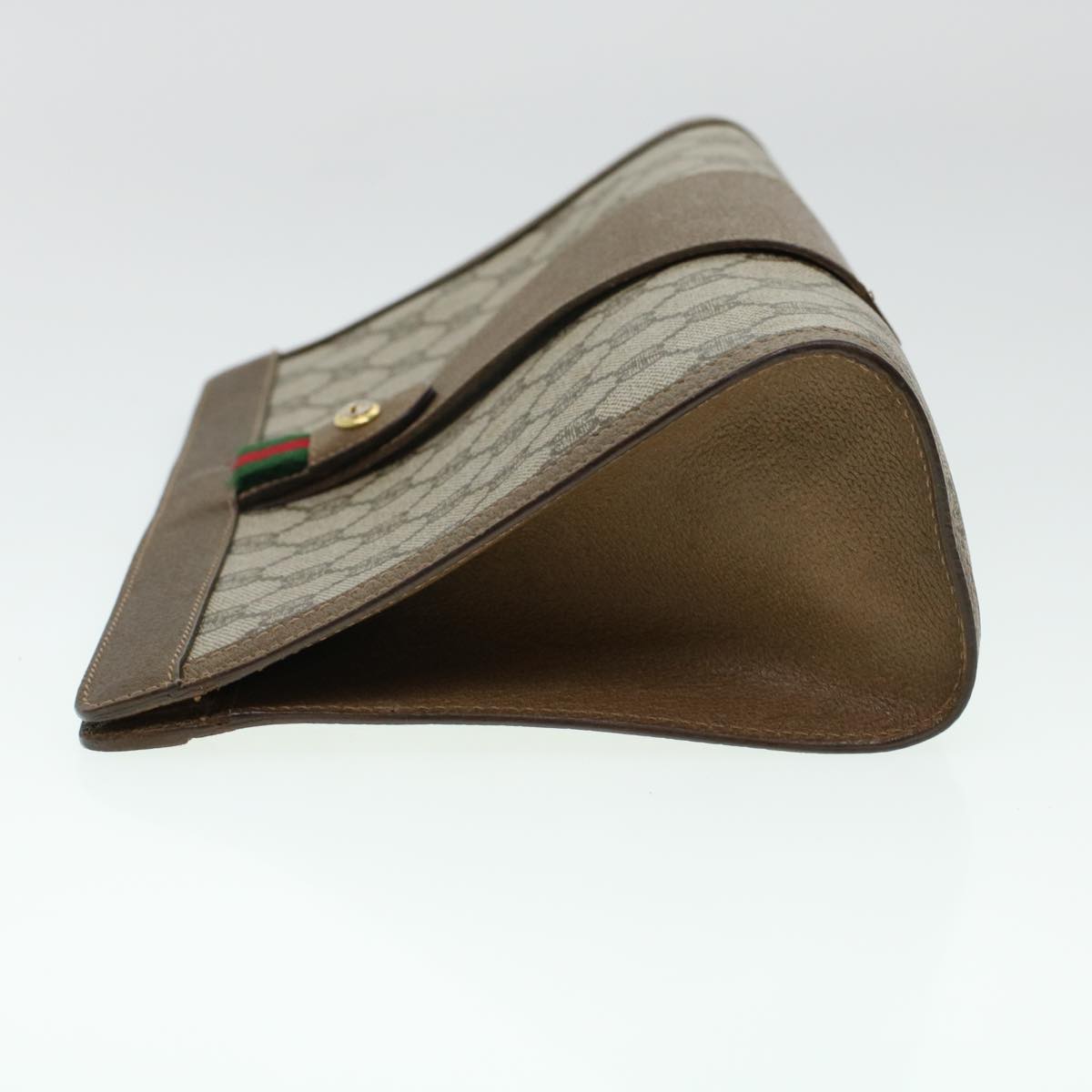 Luxury Gucci Trending 2025 GG Canvas Web Sherry Line Clutch Bag Beige Red Green