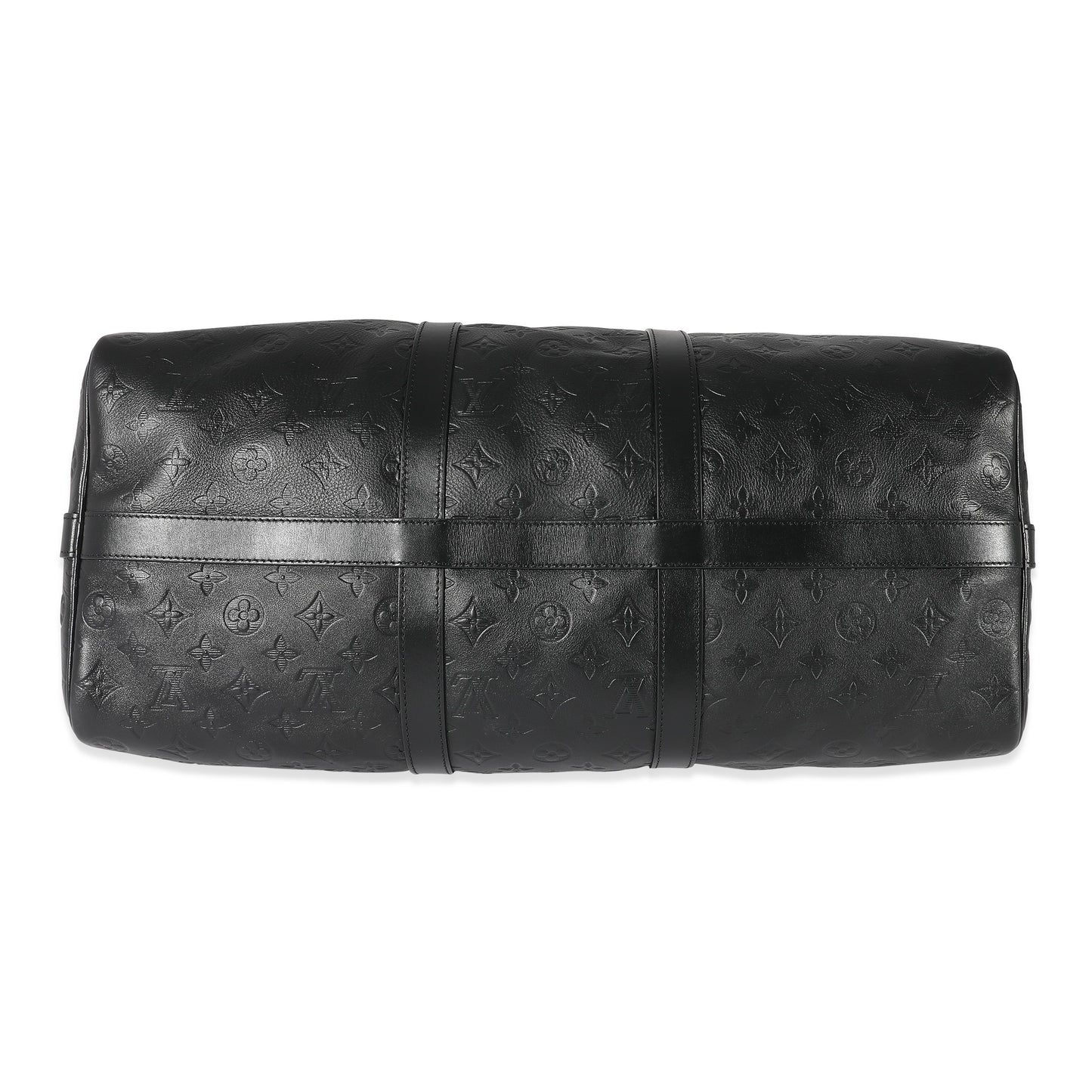 Louis Vuitton Louis Vuitton Black Monogram Shadow Keepall Bandoulière 50