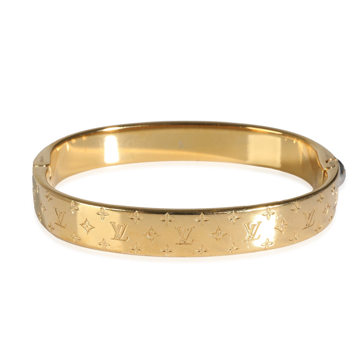Louis Vuitton Nanogram Cuff in  Gold Plated