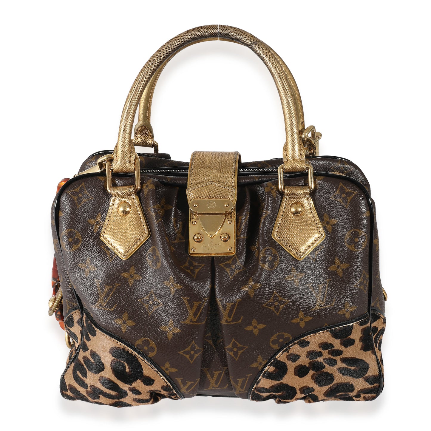 Louis Vuitton Louis Vuitton Monogram Canvas Leopard Pony Hair Adele Bag