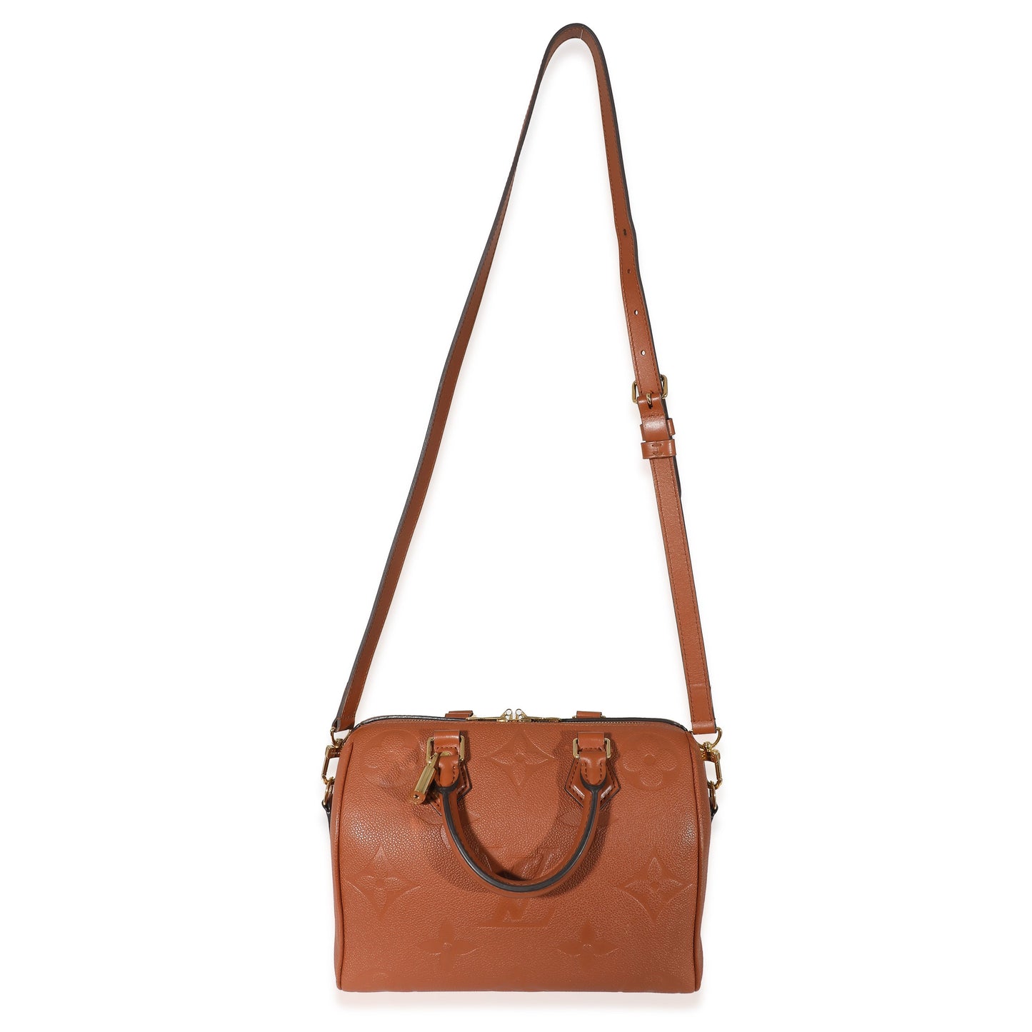 Louis Vuitton Louis Vuitton Cognac Giant Monogram Empreinte Speedy Bandouliere 25