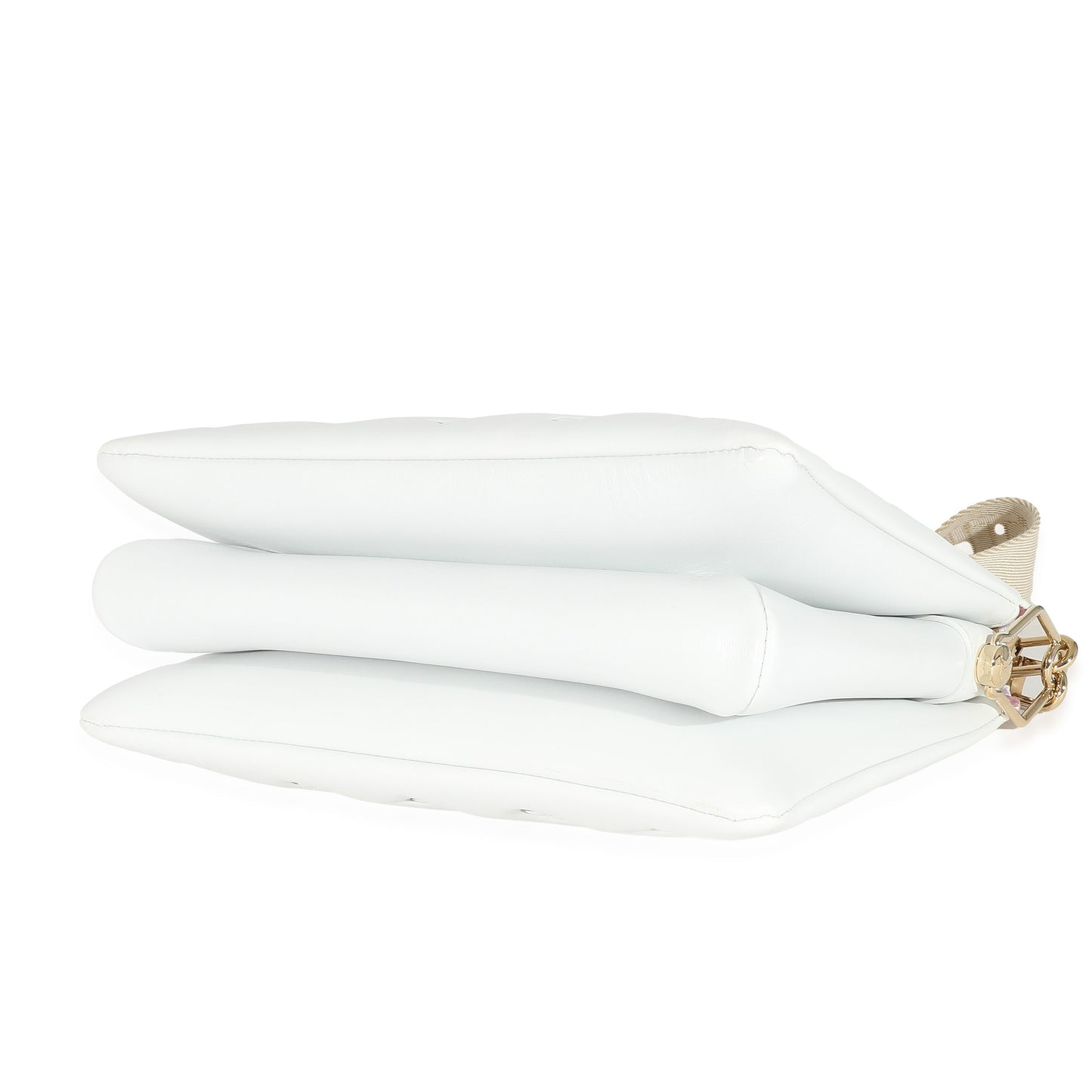 Louis Vuitton Louis Vuitton Cream Monogram Embossed Puffy Lambskin LV Garden Coussin PM