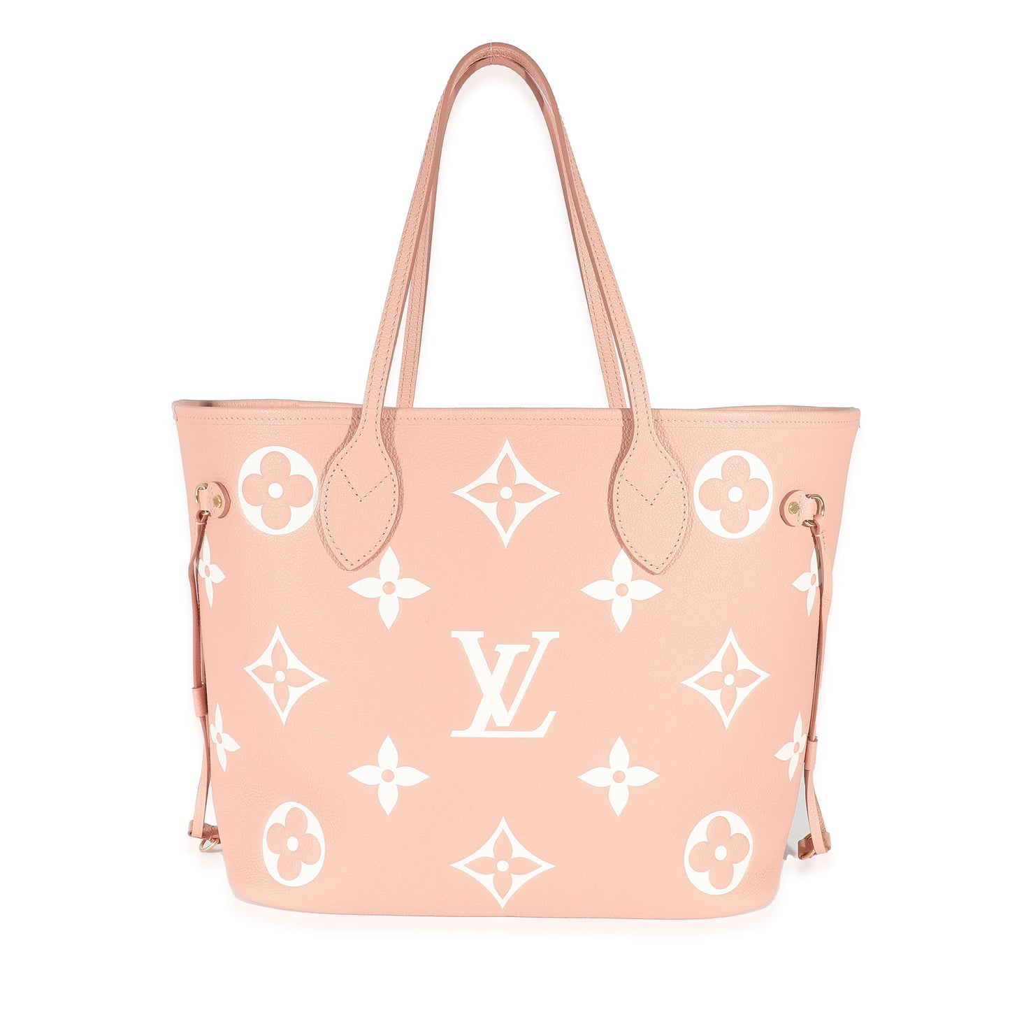 Louis Vuitton Louis Vuitton Rose Trianon Crème Bicolor Monogram Empreinte Neverfull MM