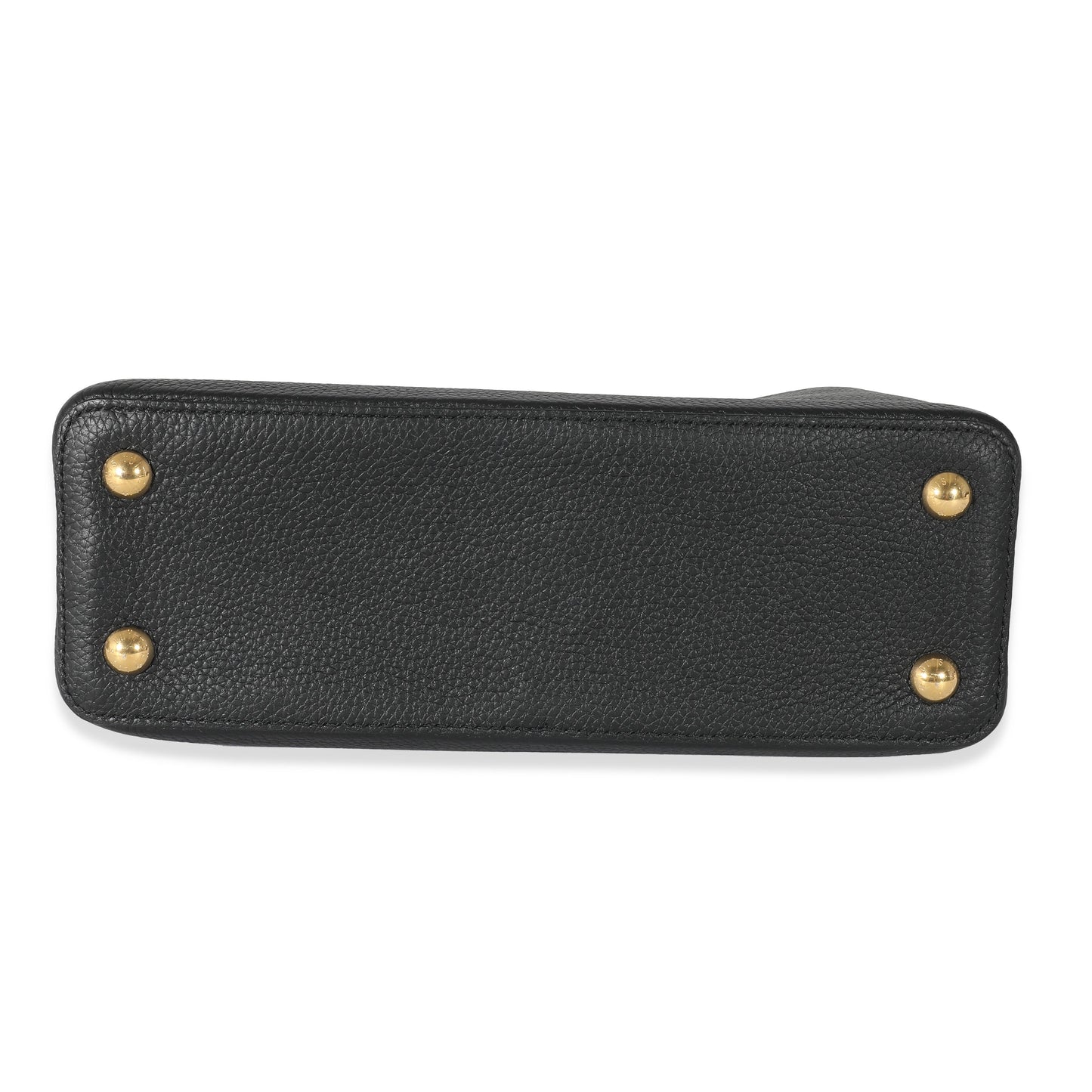 Louis Vuitton Louis Vuitton Black Rose Berlingot Taurillon Leather Capucines MM