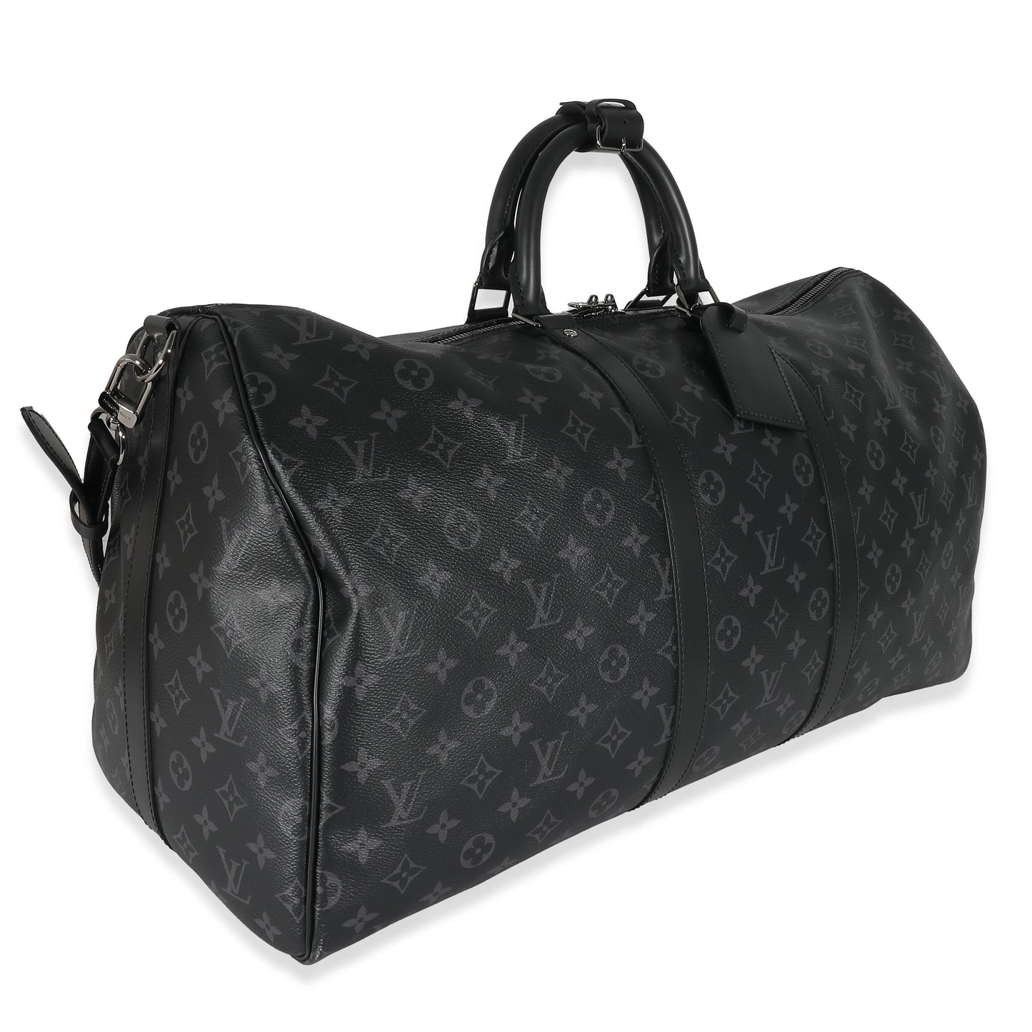 Louis Vuitton Louis Vuitton Monogram Eclipse Canvas Keepall Bandouliere 55