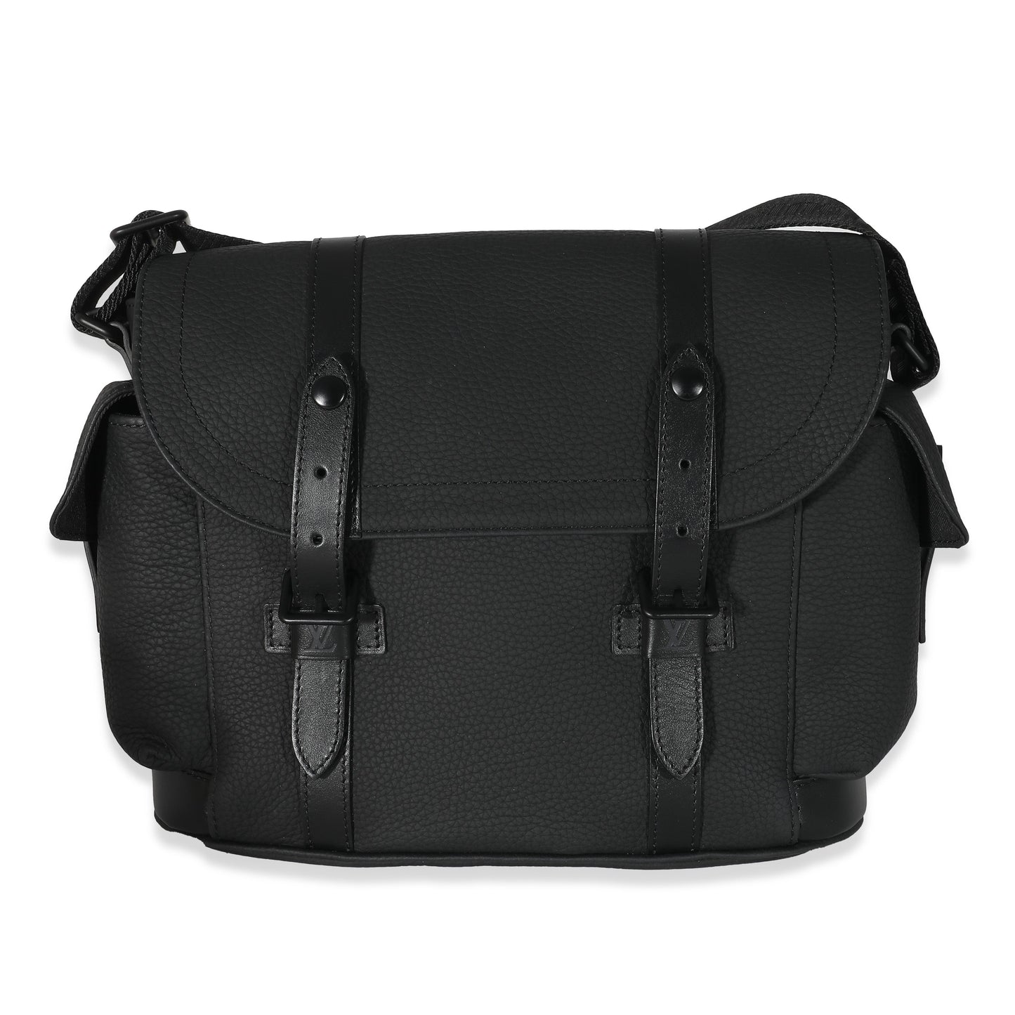 Louis Vuitton Black Taurillon Christopher Messenger