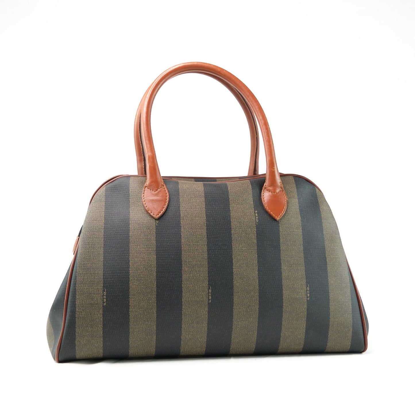 Luxury FendiPequin Canvas Handbag - '10s