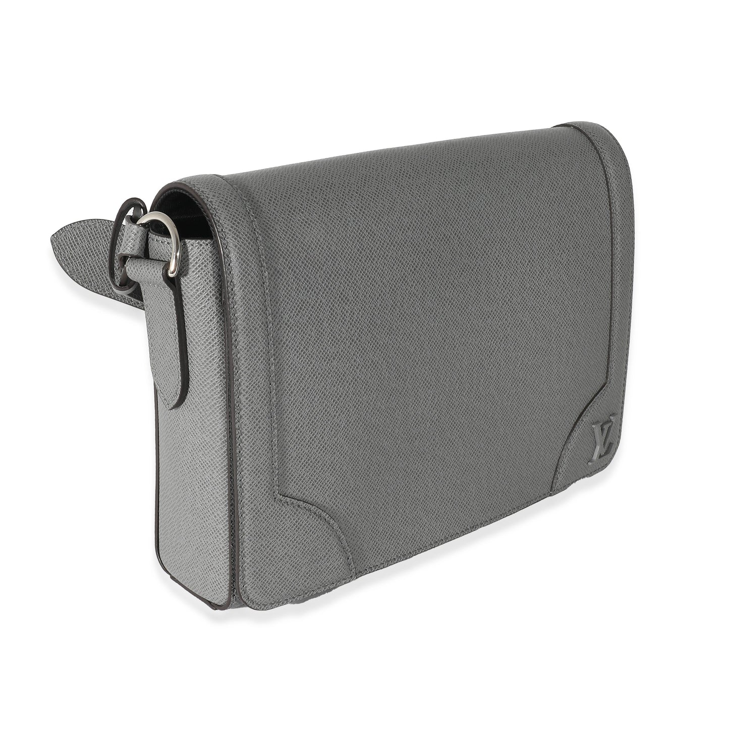 Louis Vuitton Louis Vuitton Gray Taiga Leather New Flap Messenger