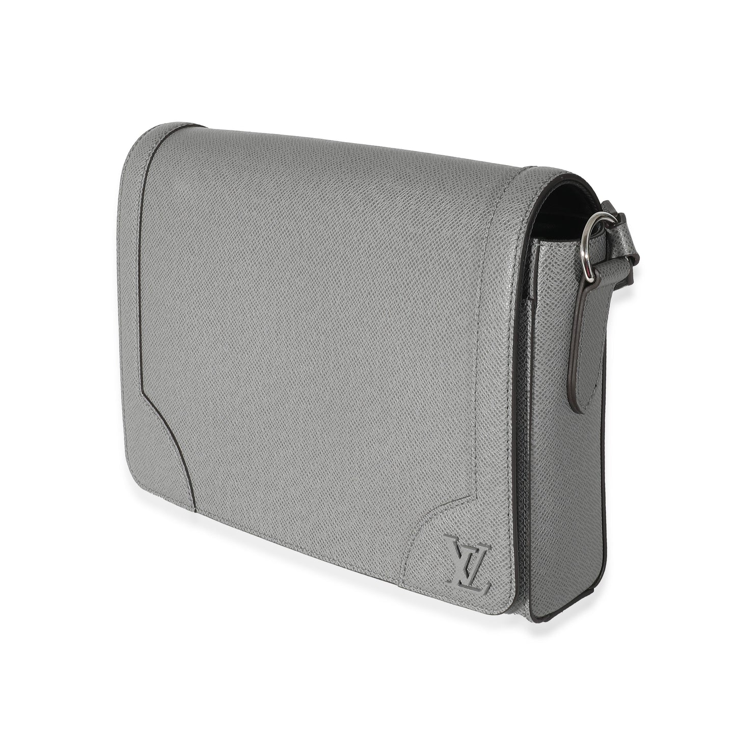 Louis Vuitton Louis Vuitton Gray Taiga Leather New Flap Messenger