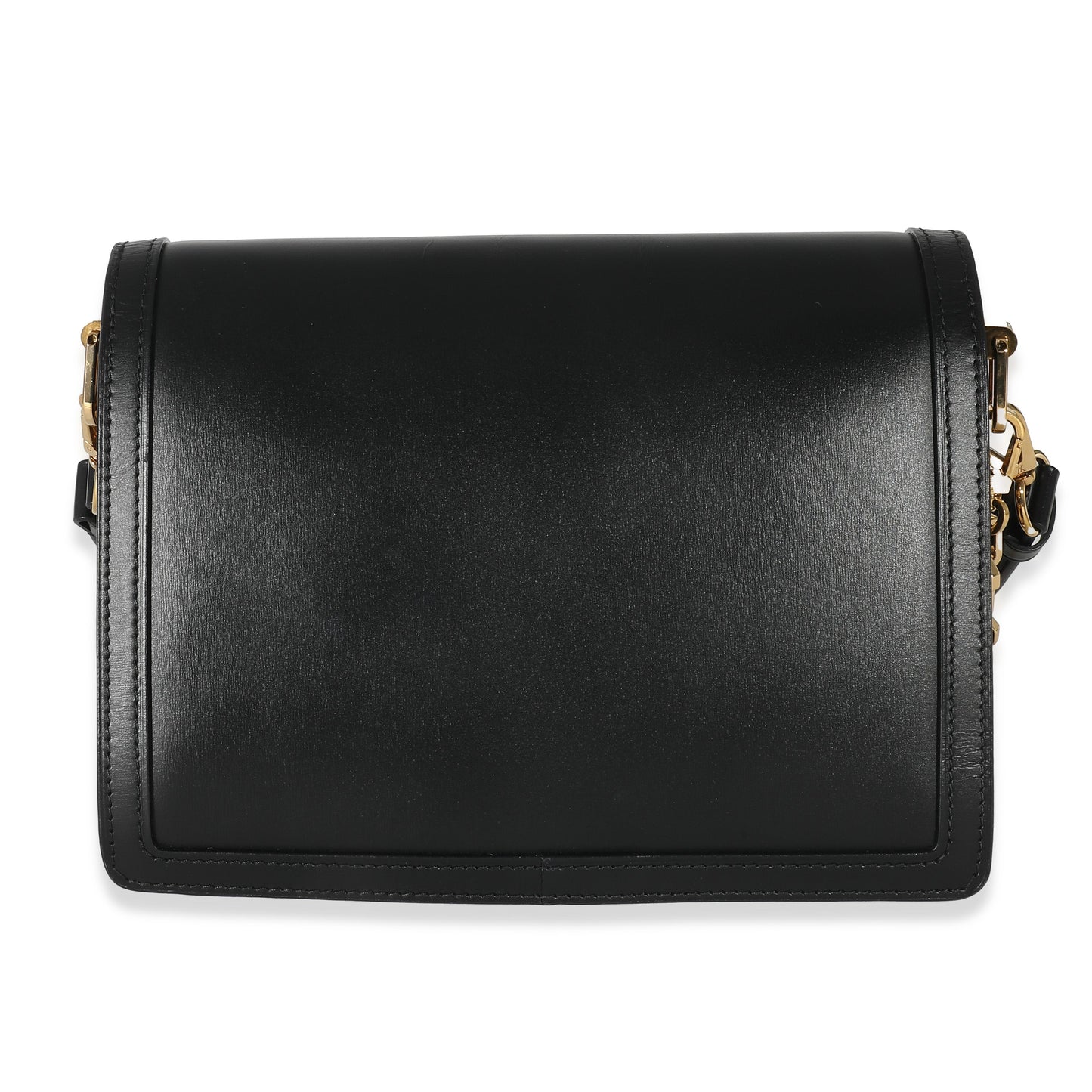Louis Vuitton Louis Vuitton Black Smooth Leather Dauphine MM