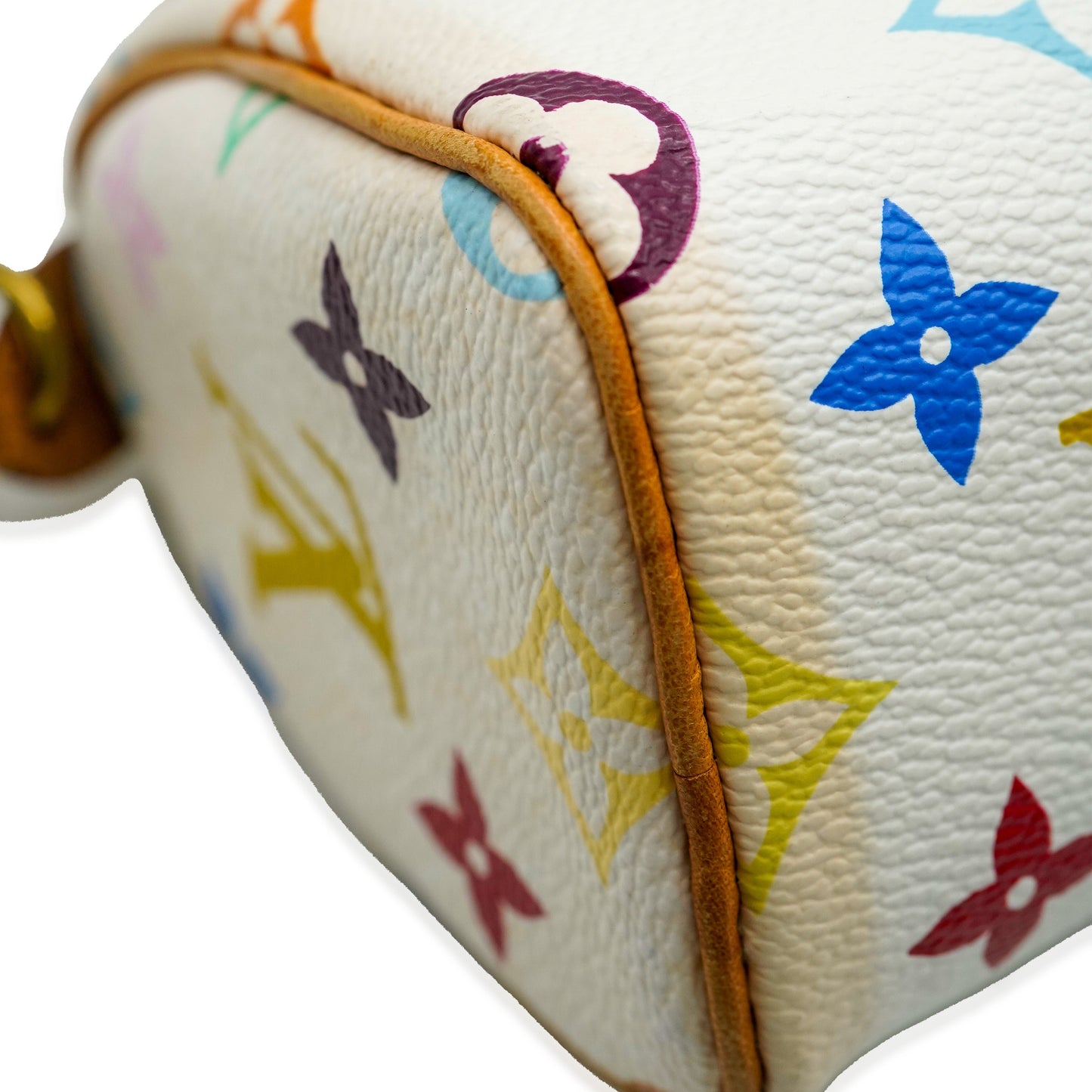 Louis Vuitton Louis Vuitton x Murakami White Monogram Multicolore Canvas Mini Sac HL Speedy