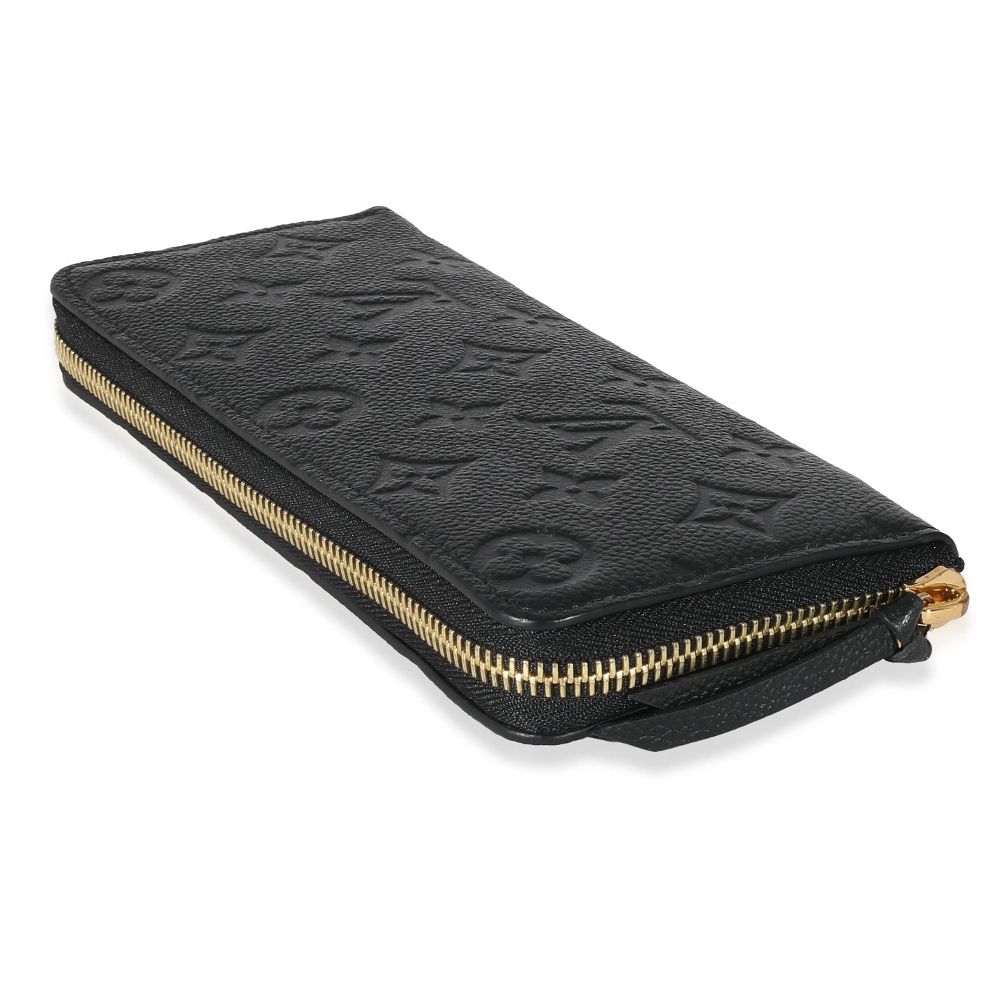 Louis Vuitton Louis Vuitton Black Monogram Empreinte Clemence Wallet