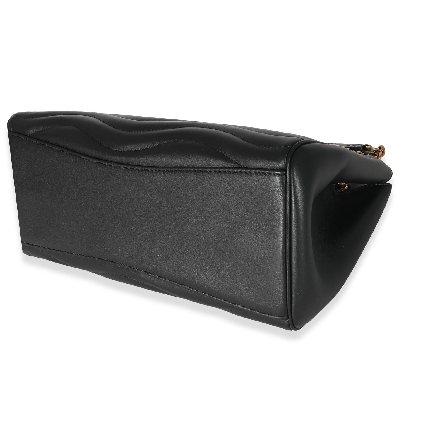 Louis Vuitton Louis Vuitton Black Calfskin New Wave Chain Tote