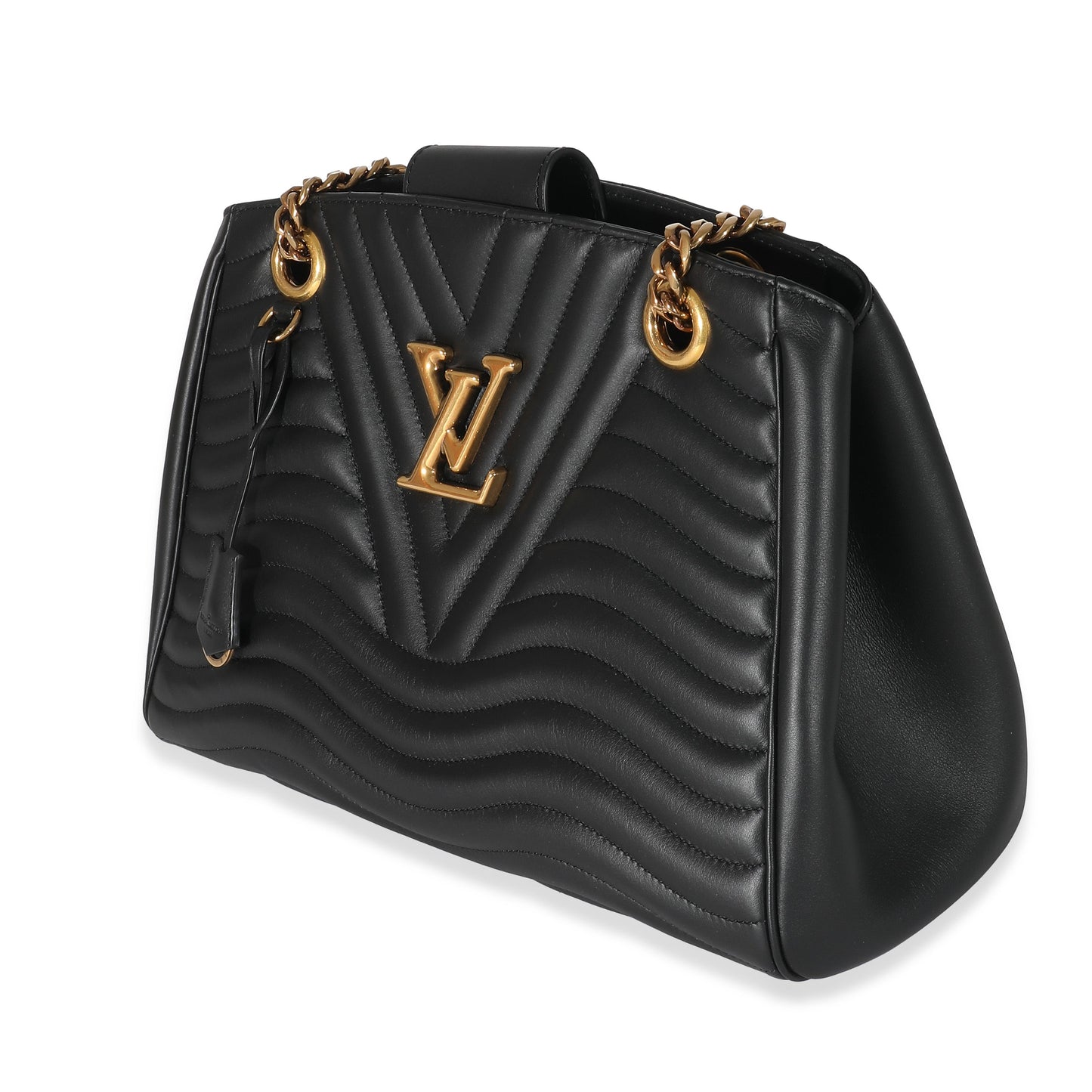 Louis Vuitton Louis Vuitton Black Calfskin New Wave Chain Tote