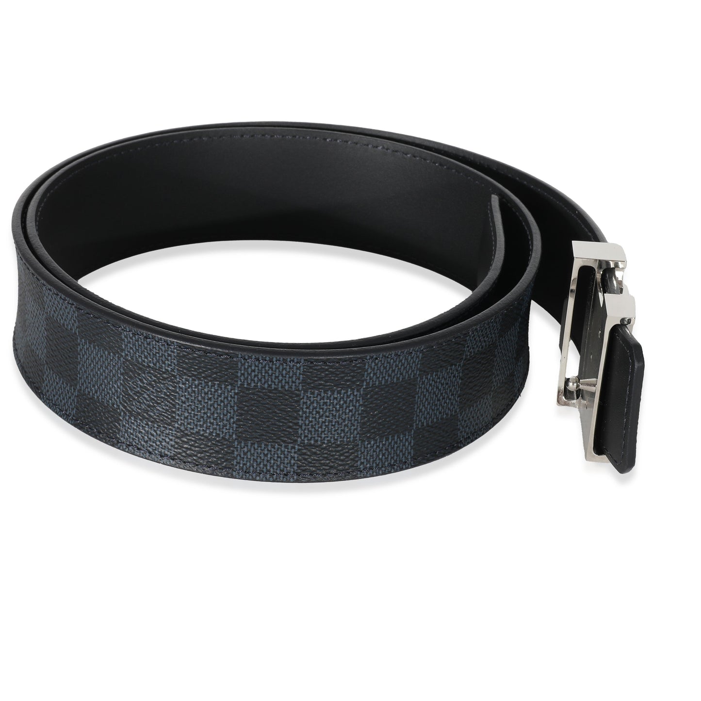 Louis Vuitton Damier Cobalt Canvas 40mm LV Initiales Belt 90/36