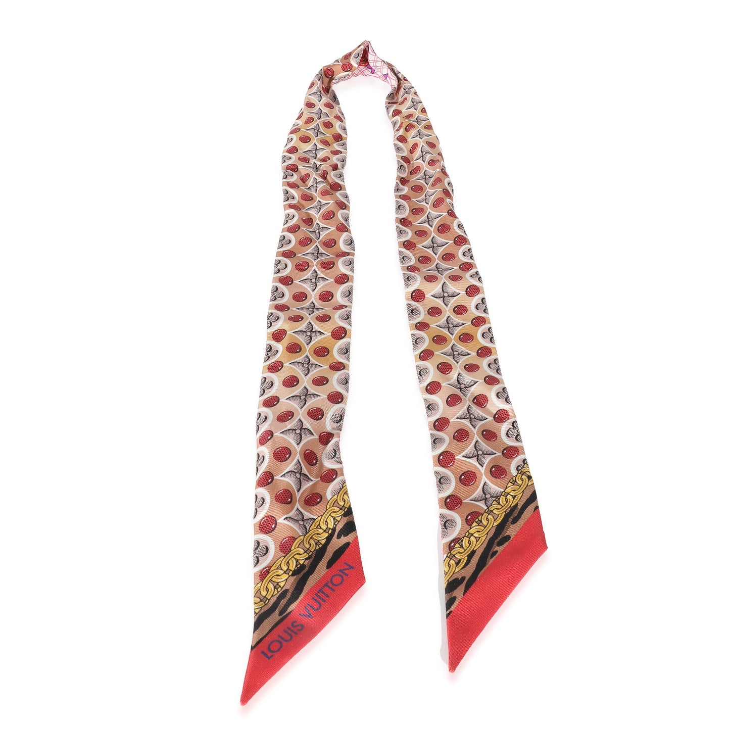 Louis Vuitton Louis Vuitton Pink Silk Bubblegram BB Bandeau