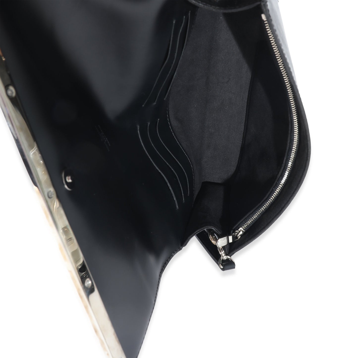 Louis Vuitton Black Epi Sevigne Clutch