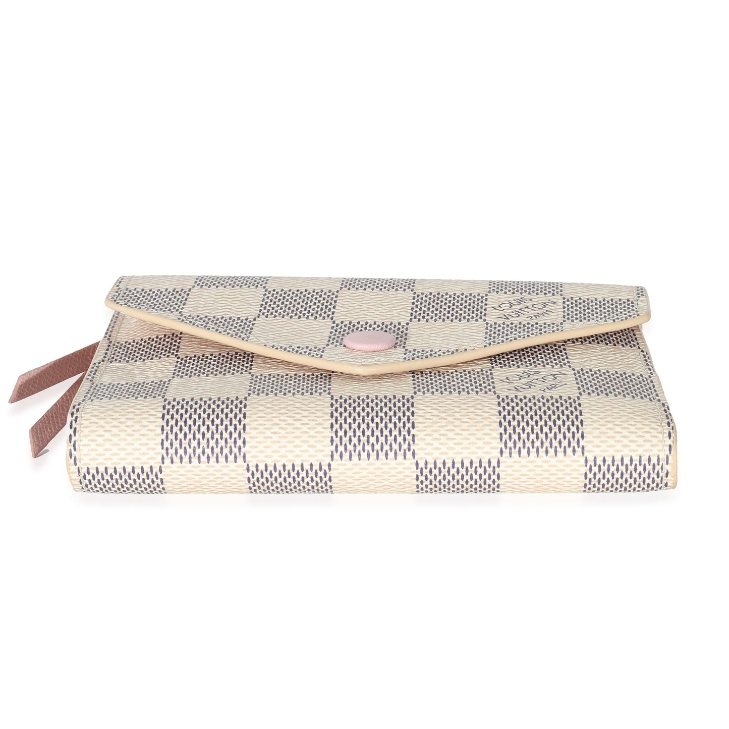Louis Vuitton Louis Vuitton Rose Ballerine Damier Azur Canvas Victorine Wallet
