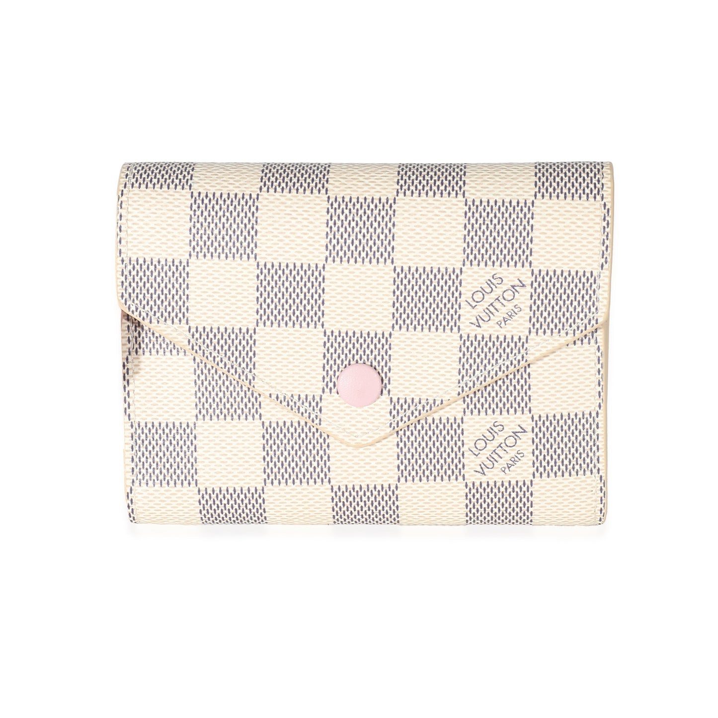 Louis Vuitton Louis Vuitton Rose Ballerine Damier Azur Canvas Victorine Wallet