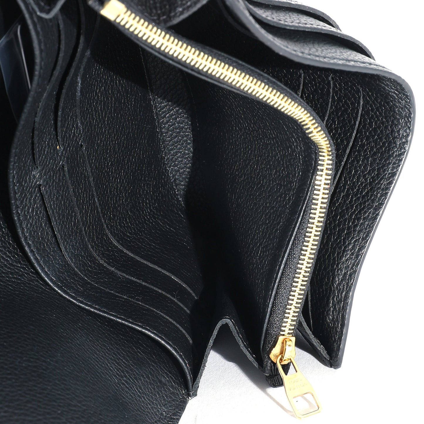 Louis Vuitton Louis Vuitton Black Empreinte Sarah Wallet