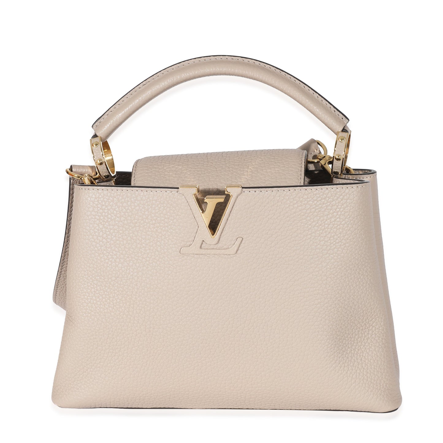 Louis Vuitton Louis Vuitton Grey Taurillon Capucines BB
