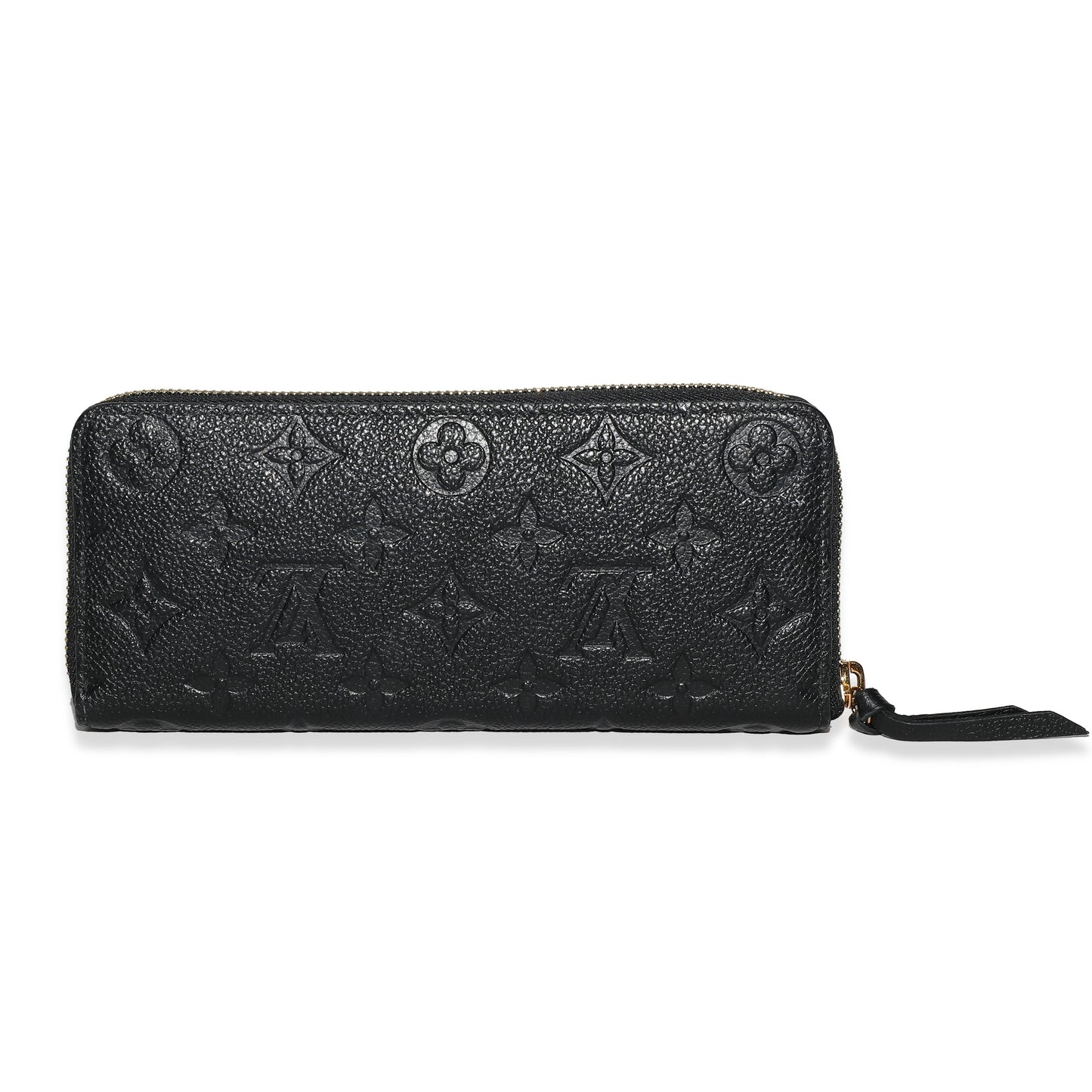 Louis Vuitton Louis Vuitton Black Monogram Empreinte Clemence Wallet