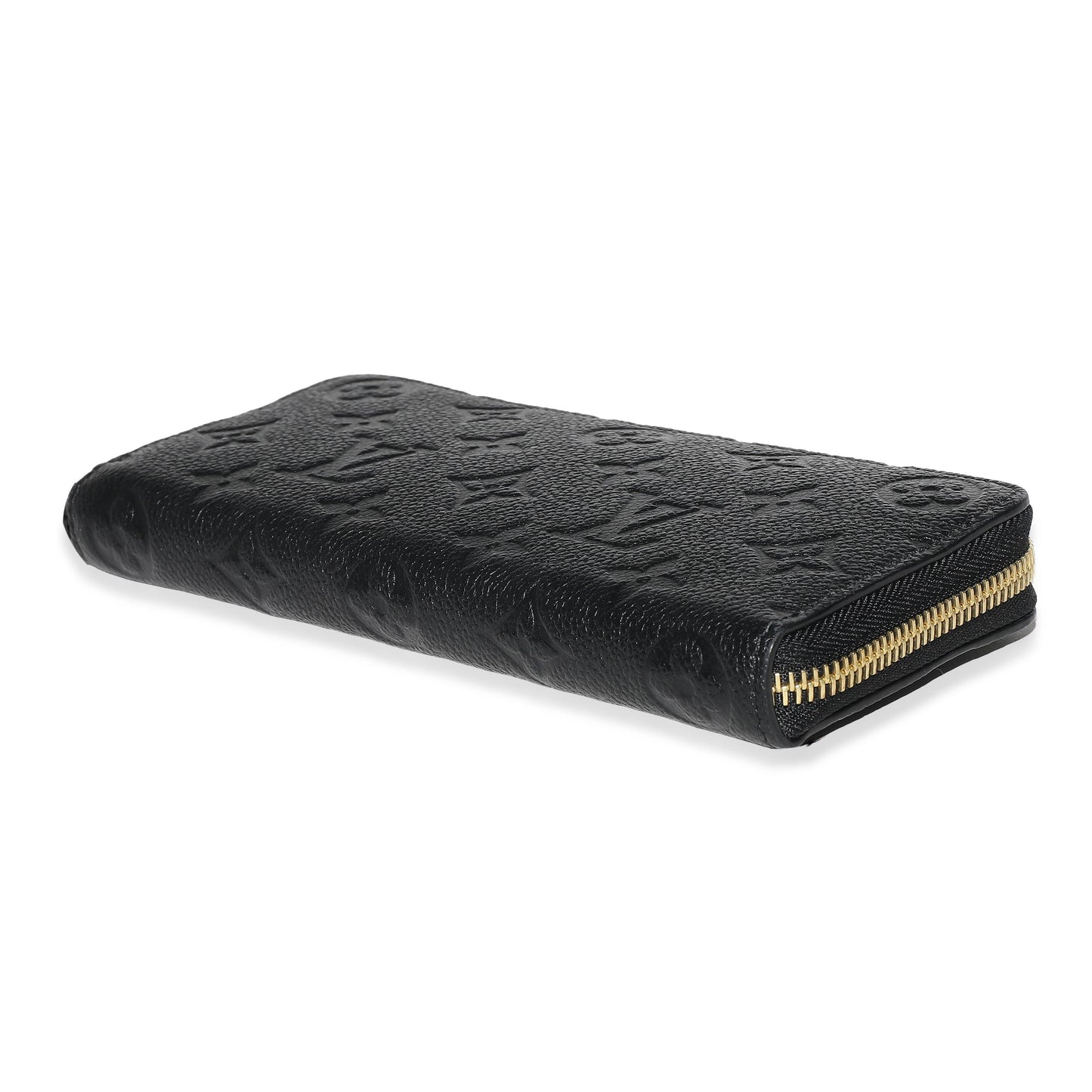 Louis Vuitton Louis Vuitton Black Monogram Empreinte Clemence Wallet
