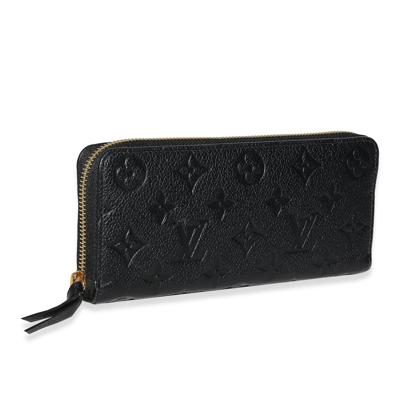 Louis Vuitton Louis Vuitton Black Monogram Empreinte Clemence Wallet