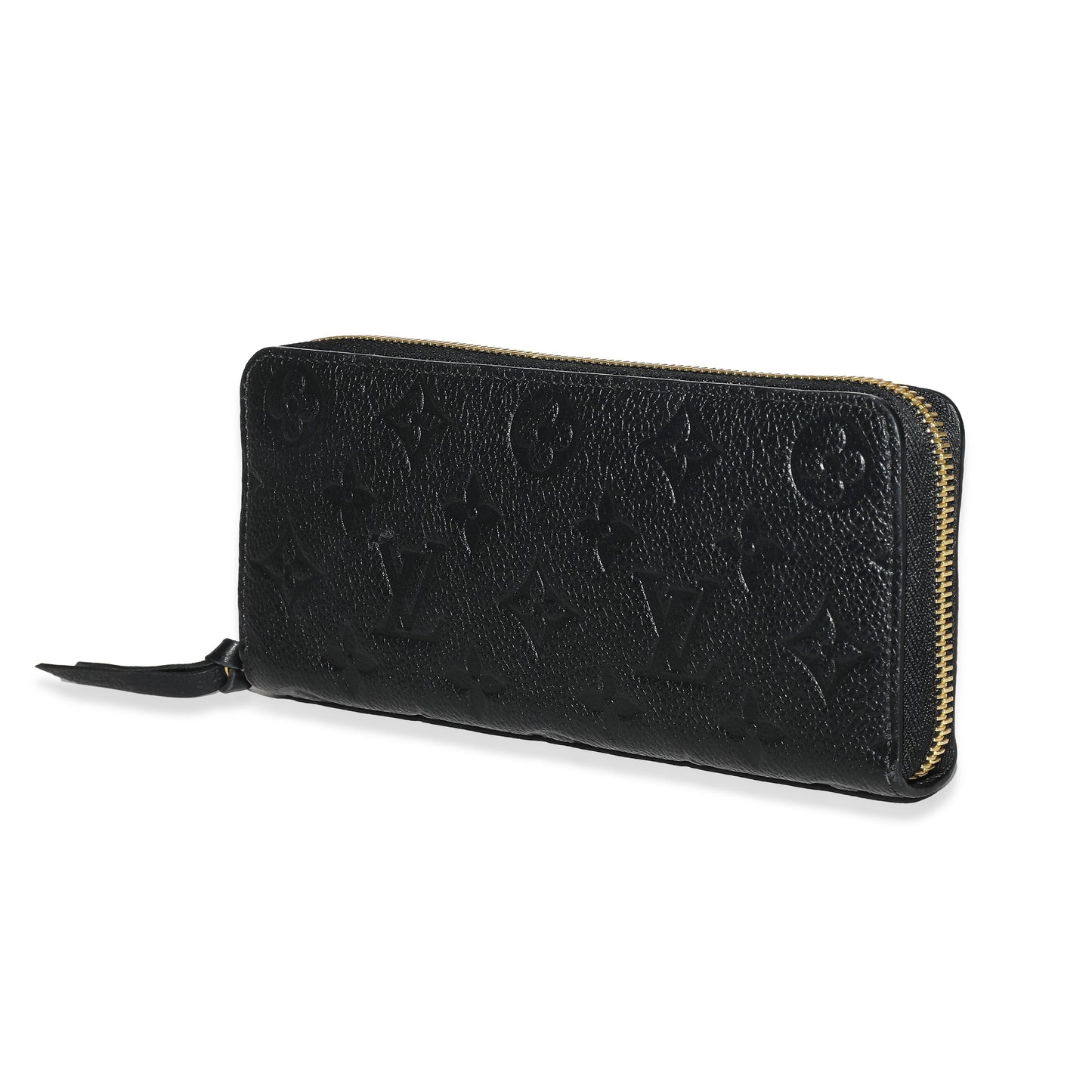 Louis Vuitton Louis Vuitton Black Monogram Empreinte Clemence Wallet