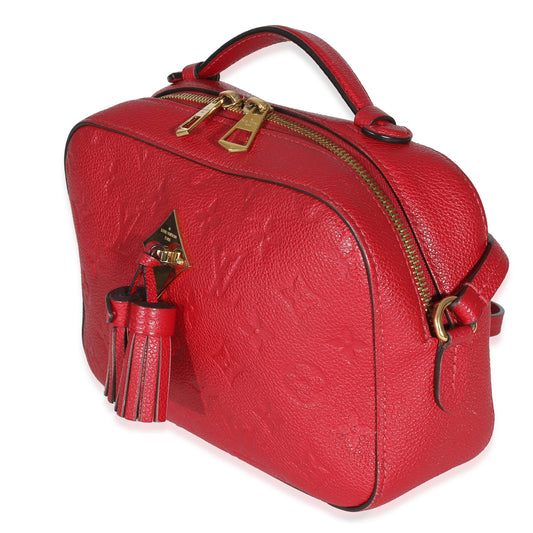 Louis Vuitton Red Monogram Empreinte Saintonge Crossbody