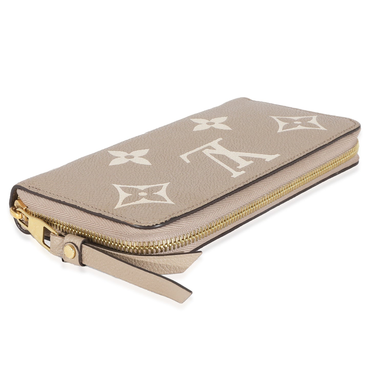 Louis Vuitton Louis Vuitton Dove Cream Monogram Empreinte Zippy Wallet