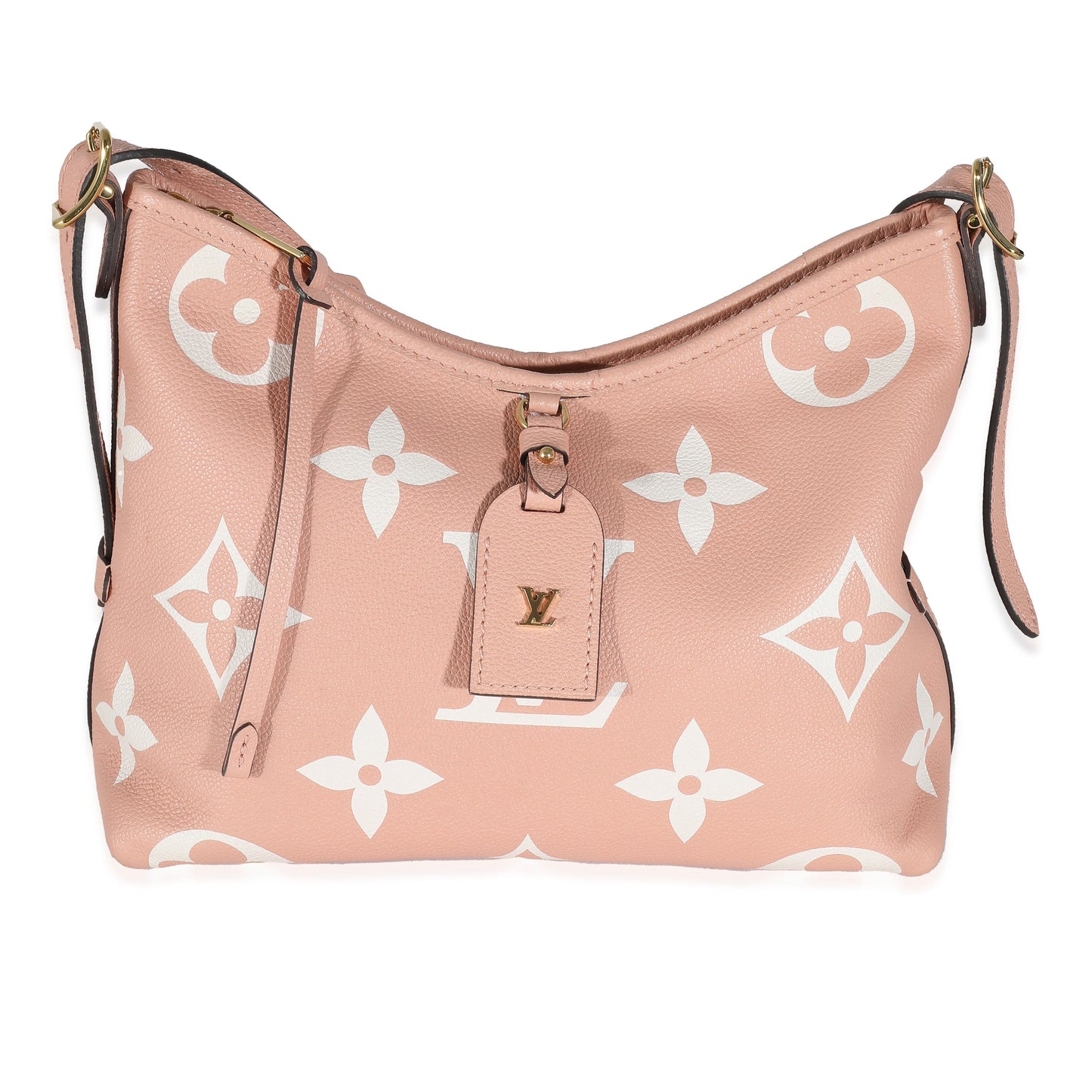 Louis Vuitton Louis Vuitton Trianon Pink Cream Empreinte Monogram Giant Carryall PM