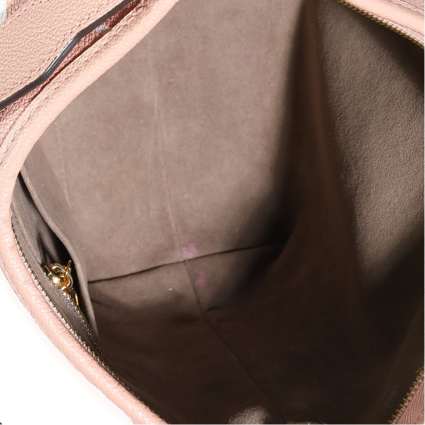 Louis Vuitton Louis Vuitton Trianon Pink Cream Empreinte Monogram Giant Carryall PM