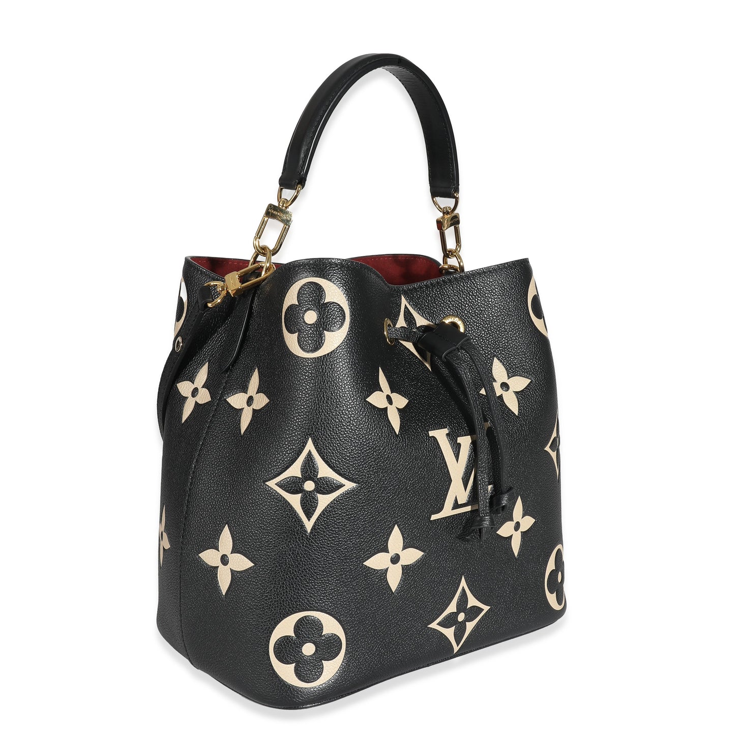 Louis Vuitton Louis Vuitton Black Beige Giant Monogram Empreinte NeoNoe MM