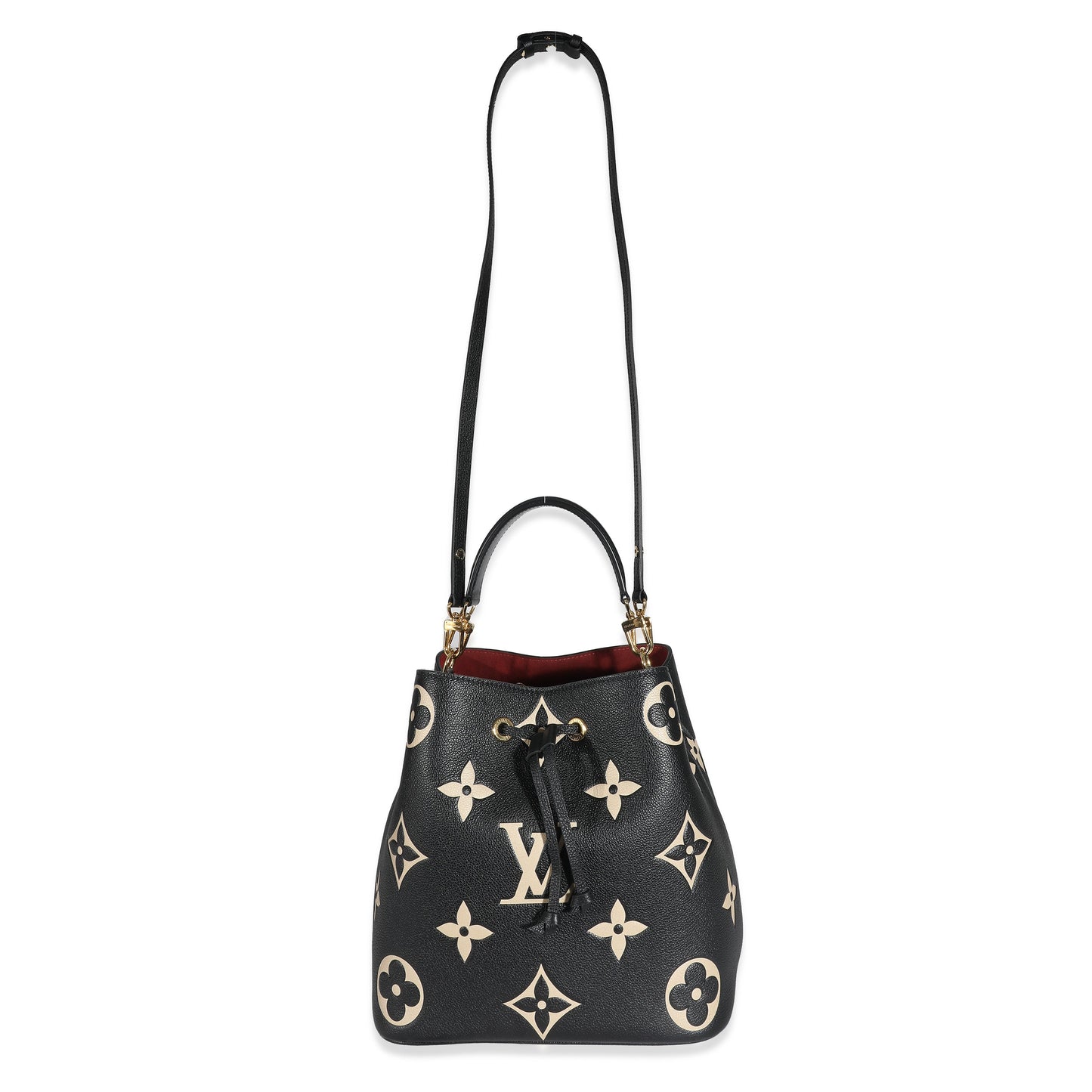 Louis Vuitton Louis Vuitton Black Beige Giant Monogram Empreinte NeoNoe MM