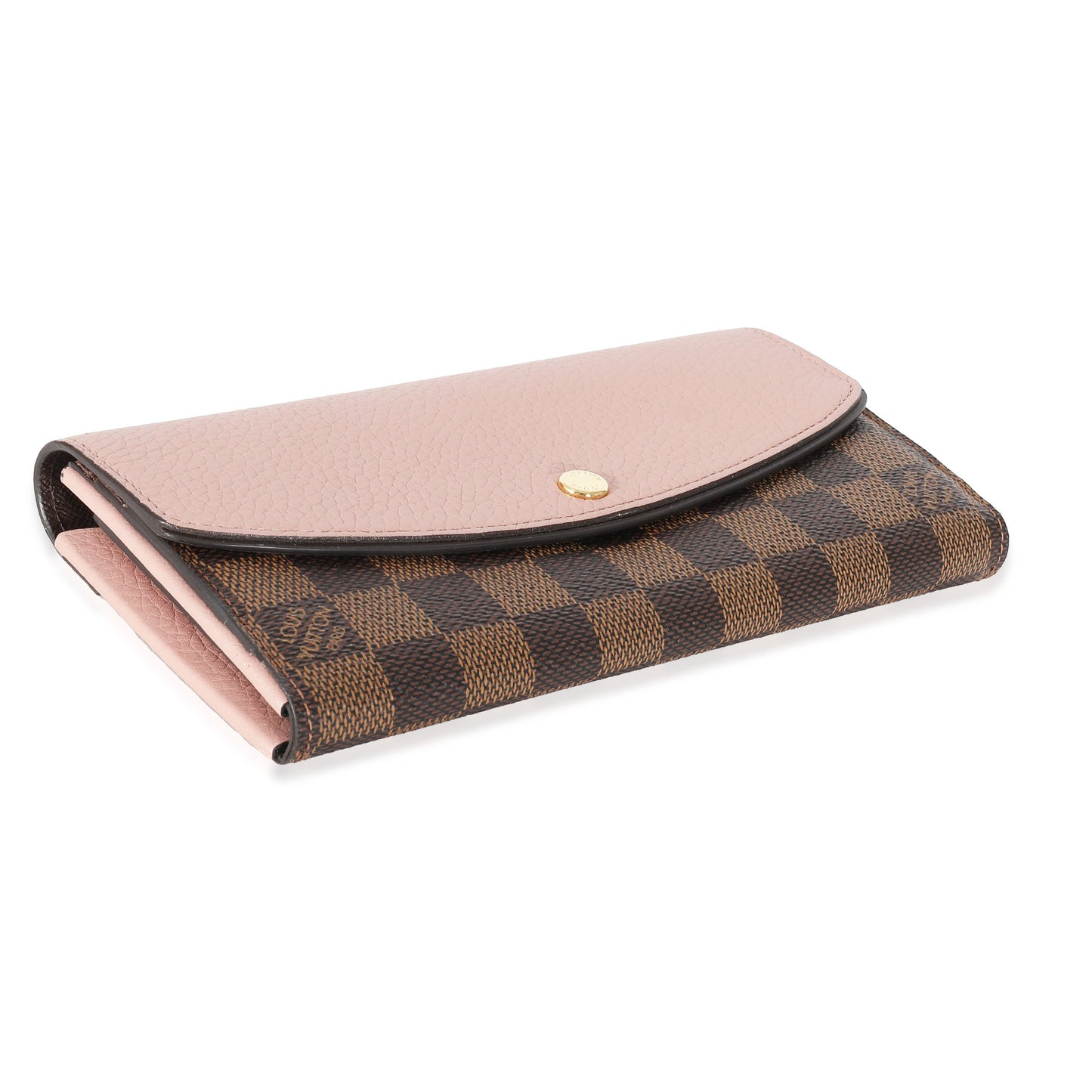 Louis Vuitton Louis Vuitton Magnolia Damier Ebene Canvas Normandy Wallet