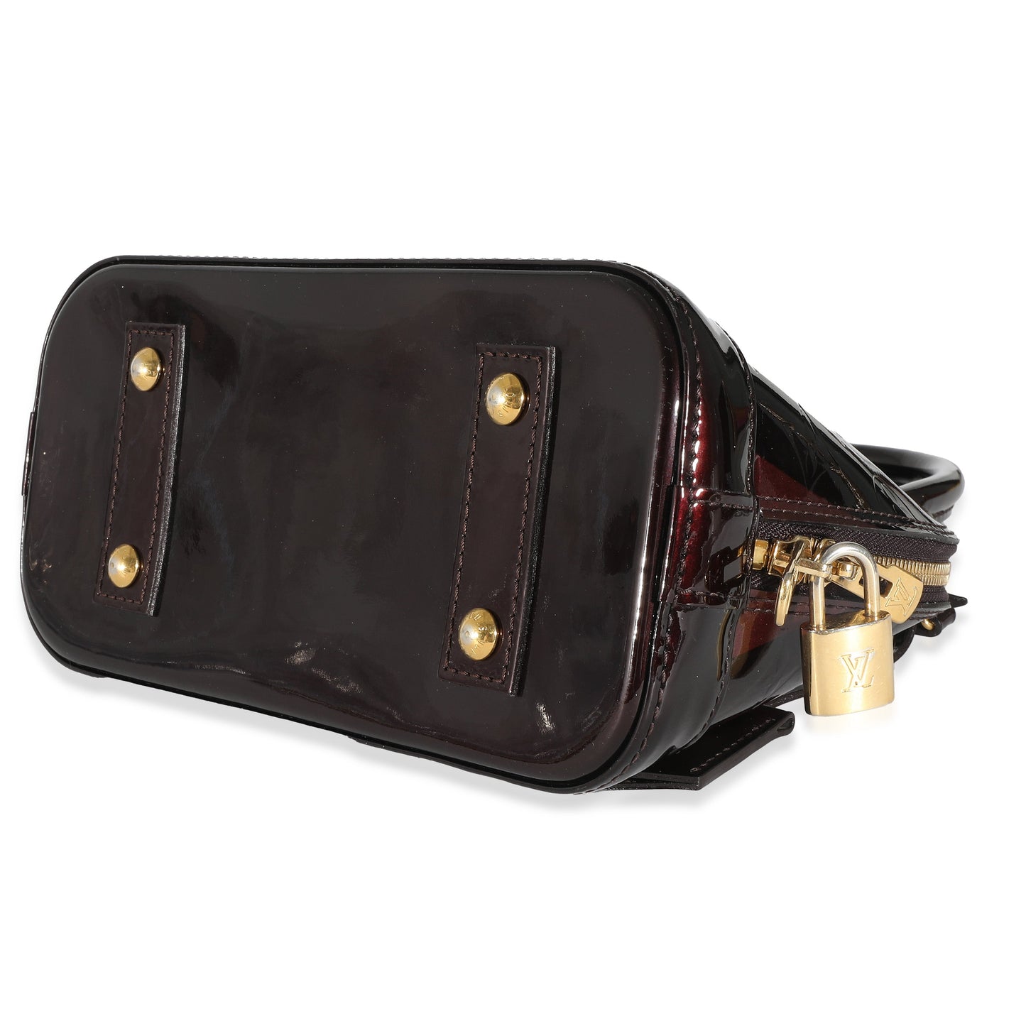 Louis Vuitton Louis Vuitton Amarante Vernis Rayures Alma BB