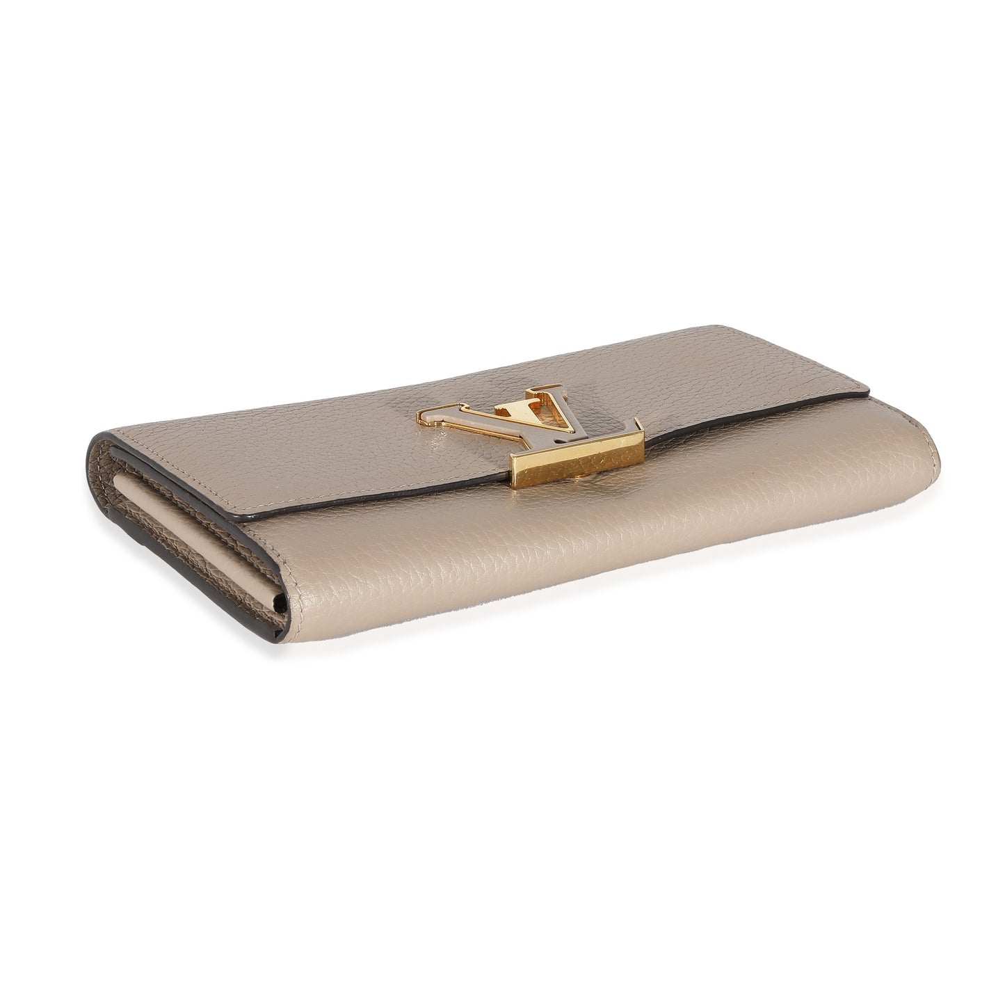 Louis Vuitton Louis Vuitton Pebble Taurillon Capucines Wallet