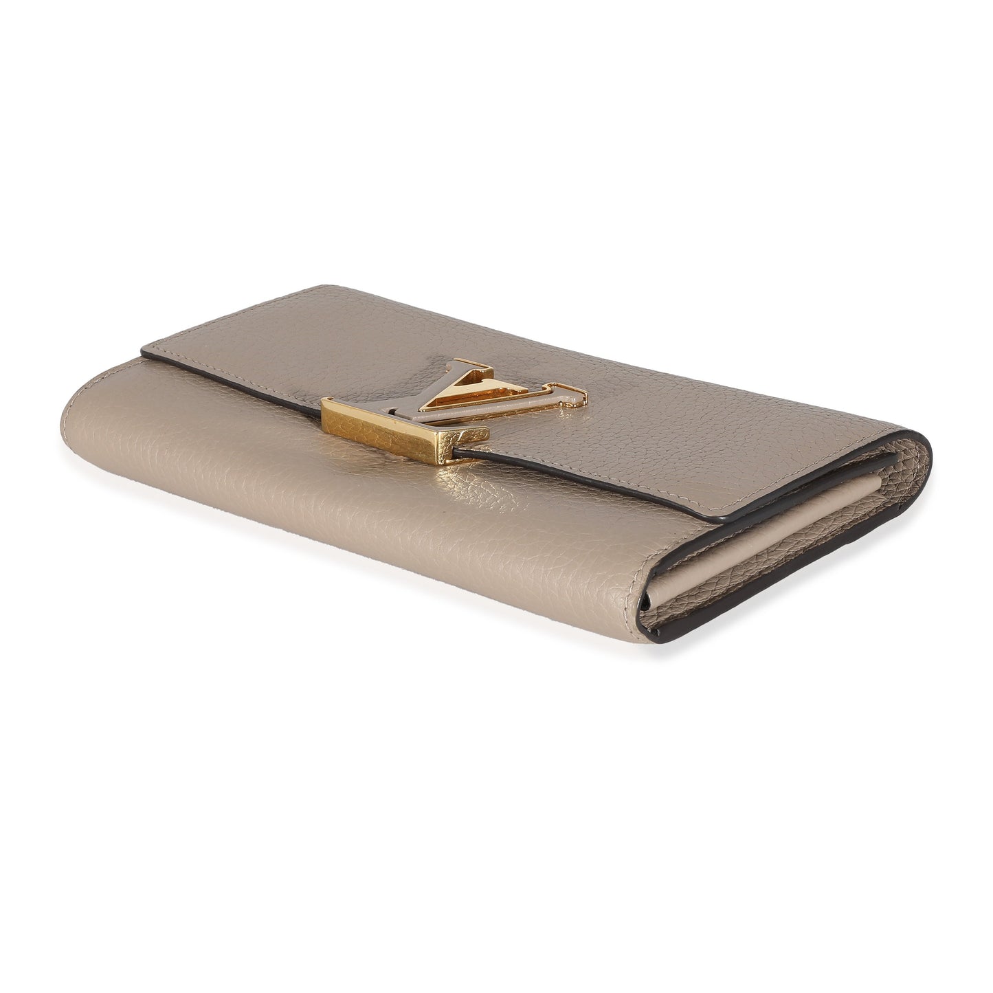 Louis Vuitton Louis Vuitton Pebble Taurillon Capucines Wallet