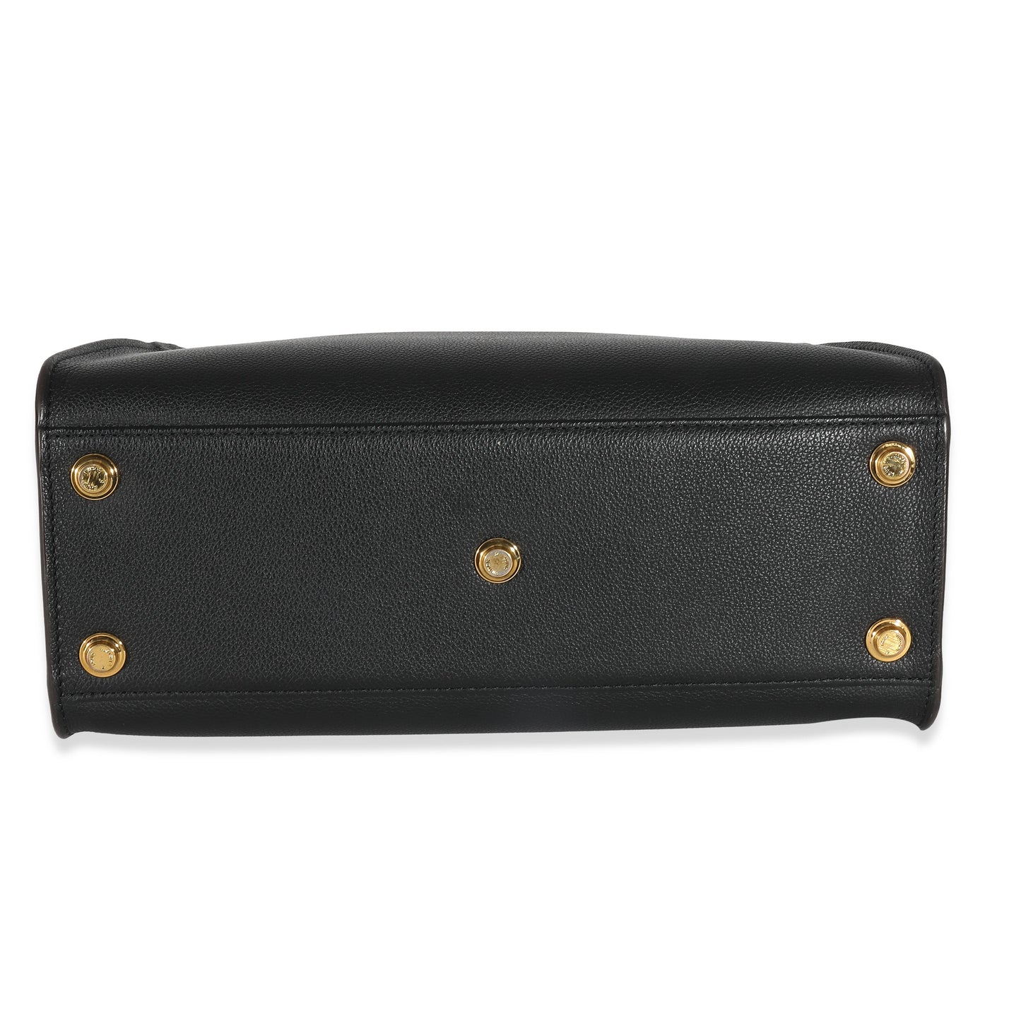 Louis Vuitton Louis Vuitton Black Twist Calfskin Monogram Canvas On My Side MM