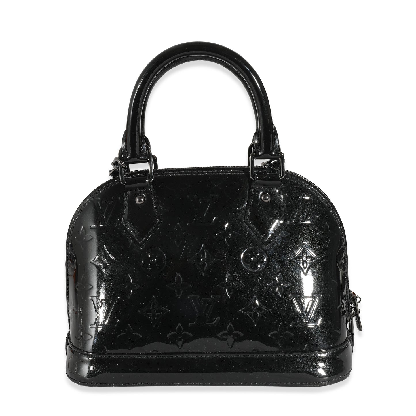Louis Vuitton Louis Vuitton Black Magnetique Monogram Vernis Alma BB