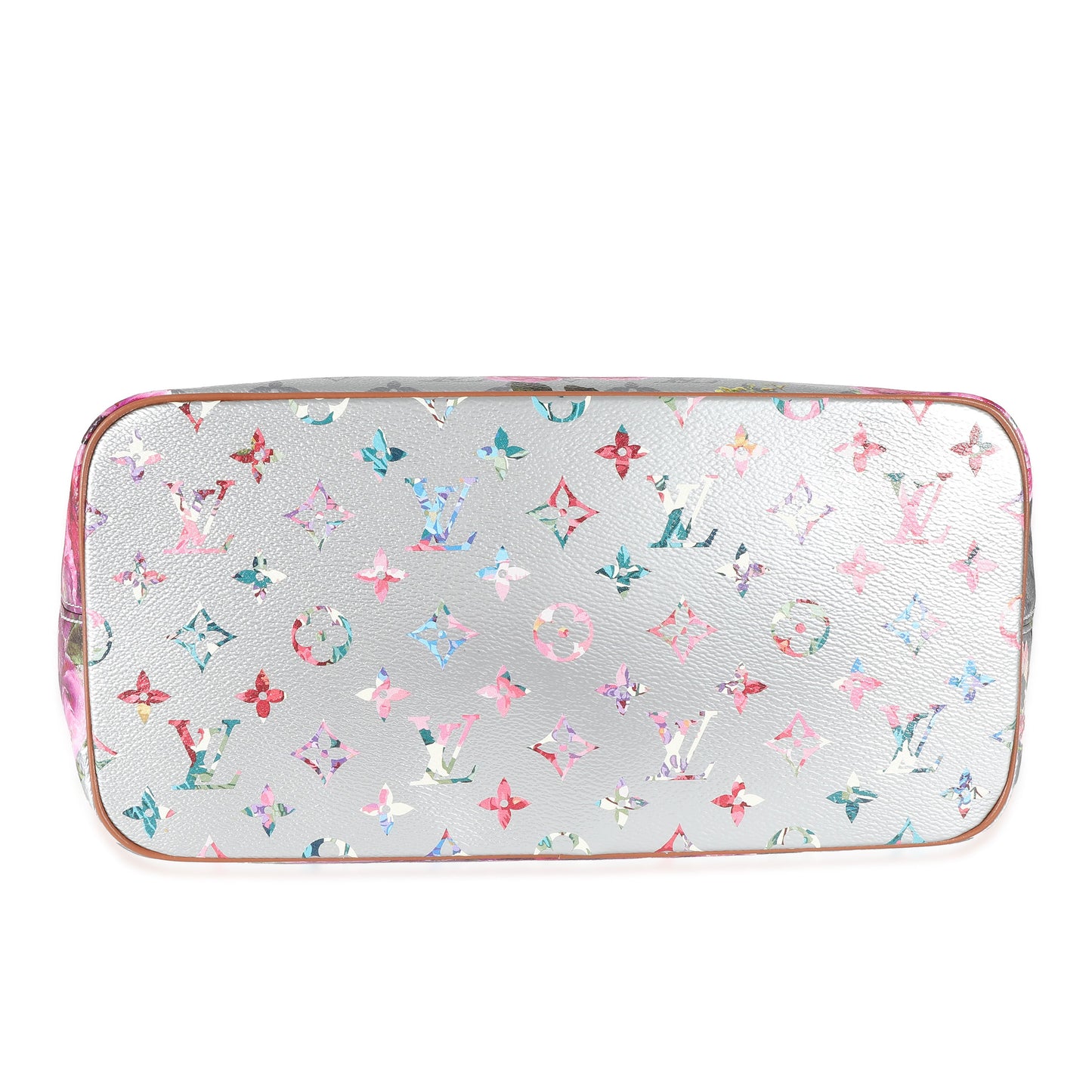 Louis Vuitton Louis Vuitton Silver Monogram Garden Canvas Neverfull MM