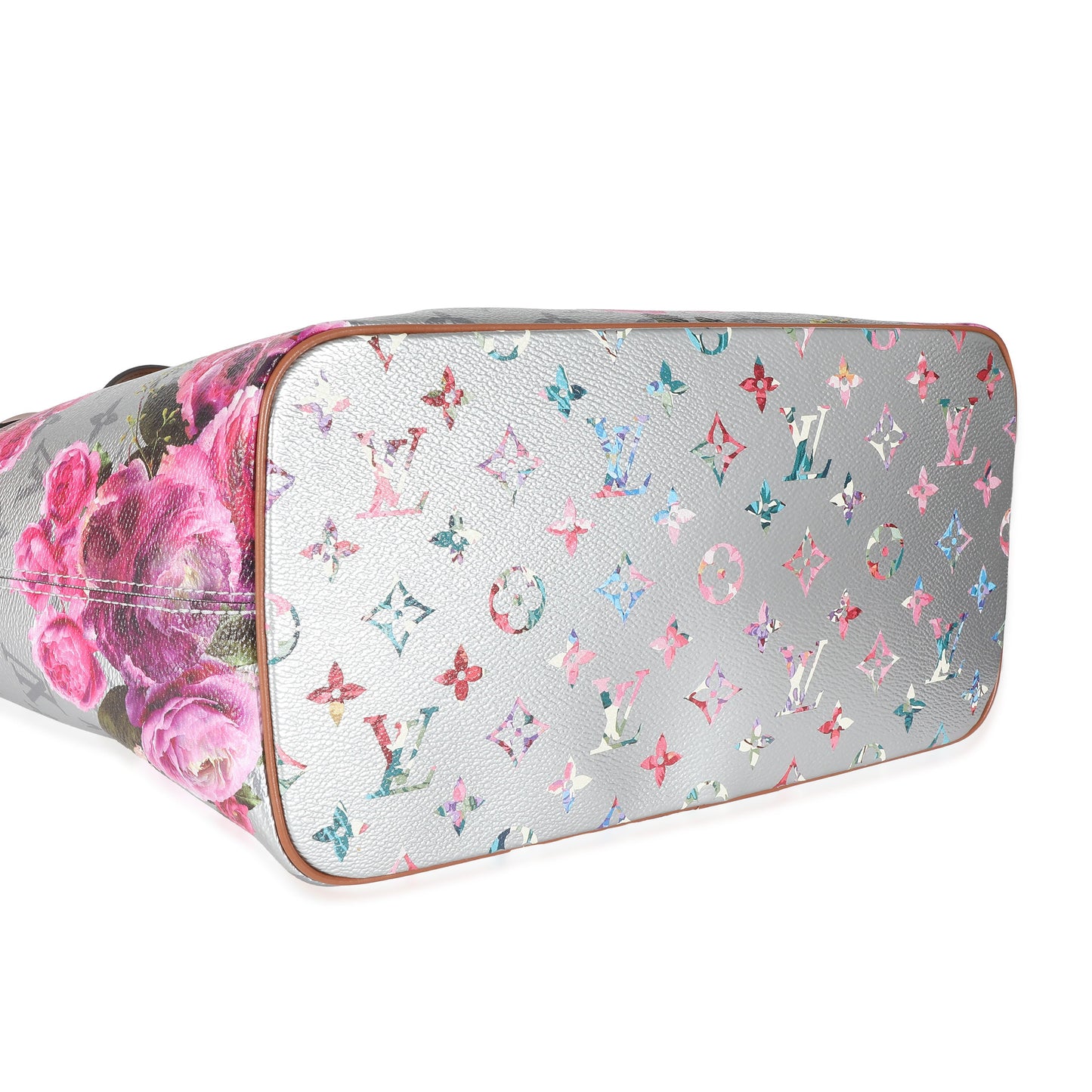 Louis Vuitton Louis Vuitton Silver Monogram Garden Canvas Neverfull MM