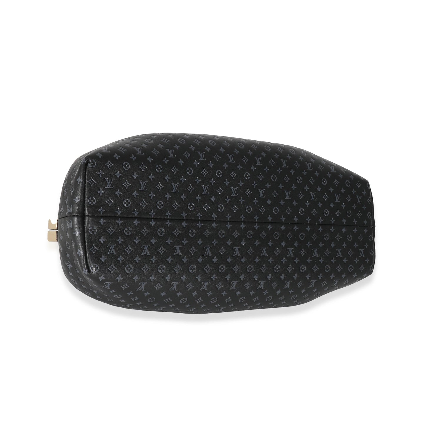 Louis Vuitton Louis Vuitton Black Monogram Embossed Calfskin Nanogram Clutch
