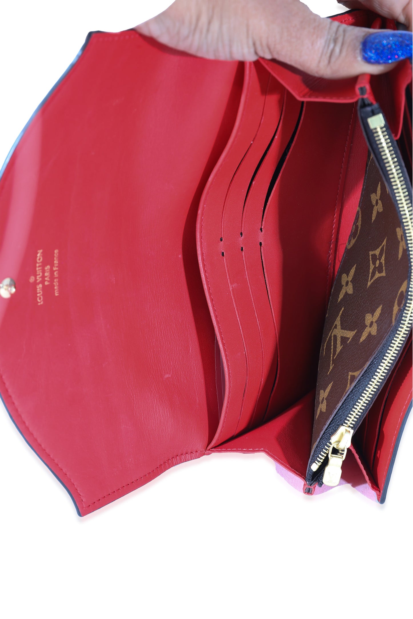 Louis Vuitton Louis Vuitton Marron Monogram Canvas Sarah Tuileries Wallet