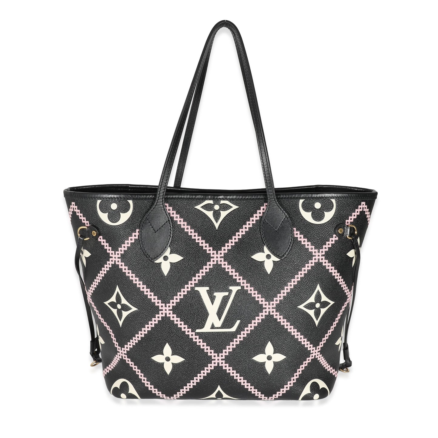 Louis Vuitton Louis Vuitton Black Monogram Empreinte Broderies Neverfull MM