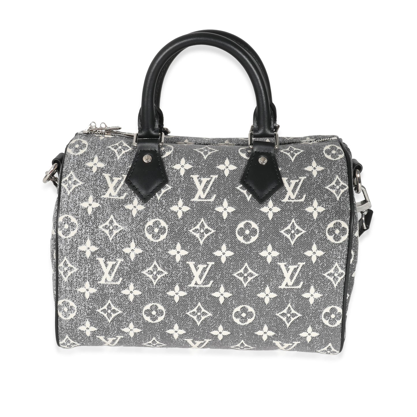 Louis Vuitton Louis Vuitton Black Monogram Denim Jacquard Speedy Bandouliere 25